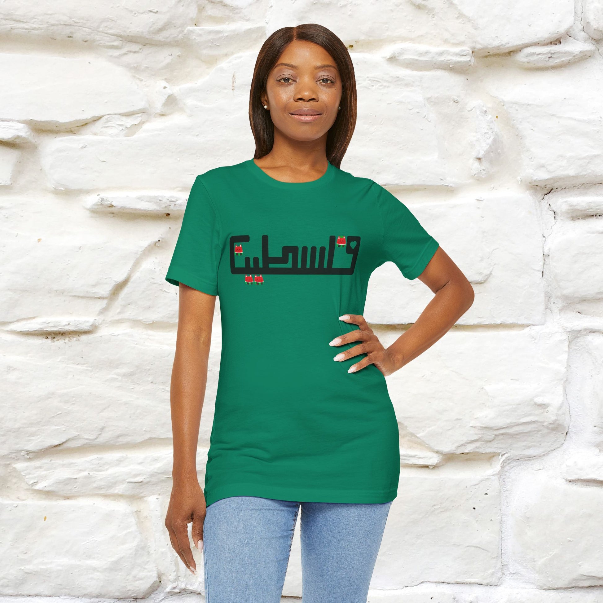 "Palestine" Cat T-shirt |Nunu&Miao Studio - Nunu&Miao Studio