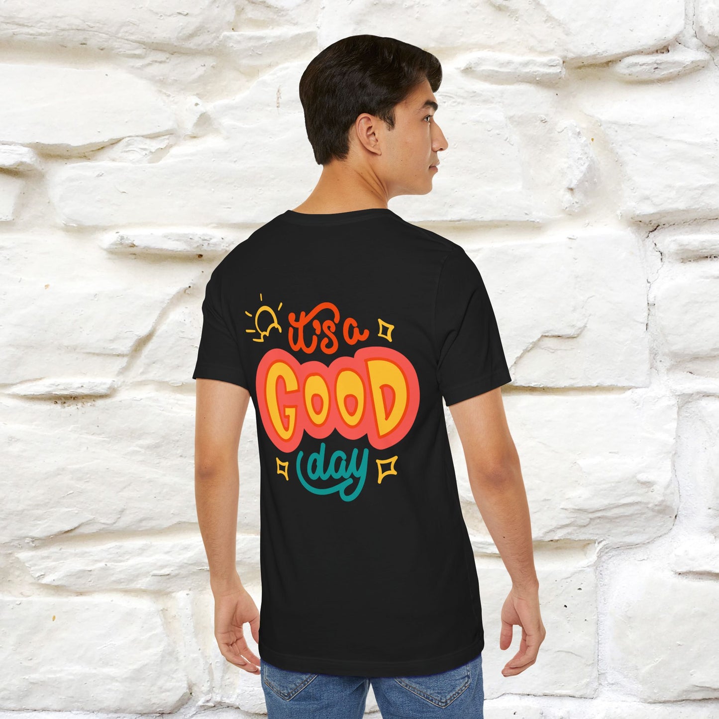 ""It's A Good Day" Cat T-Shirt| Front & Back Design | Nunu&Miao Studio