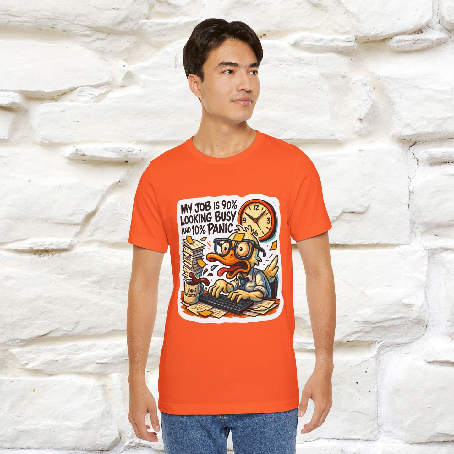 '' My Job is 90% Looking Busy ... | Sarcastic T-Shirt | Nunu&Miao Studio