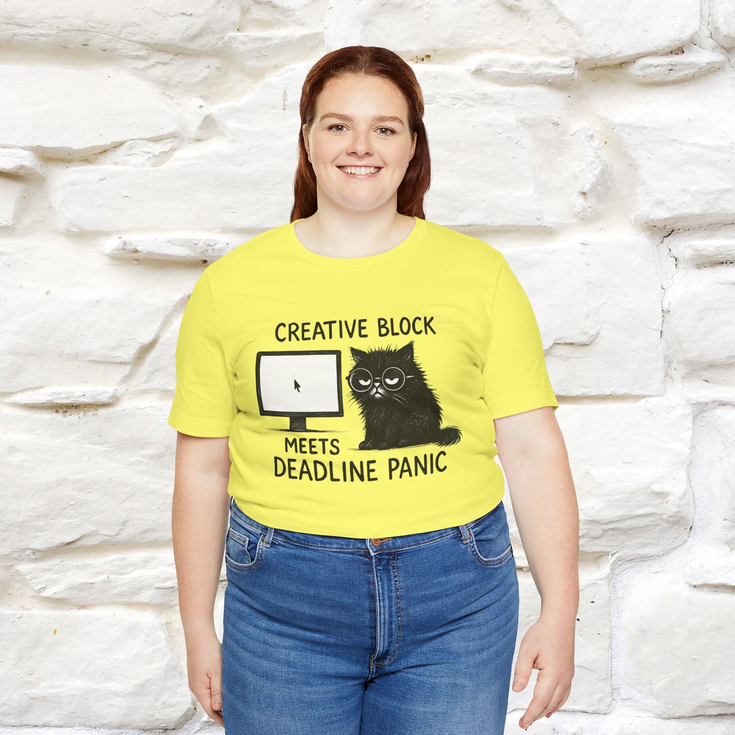 "Creative Block Meets Deadline..." |Cat T-Shirt | Nunu&Miao Studio