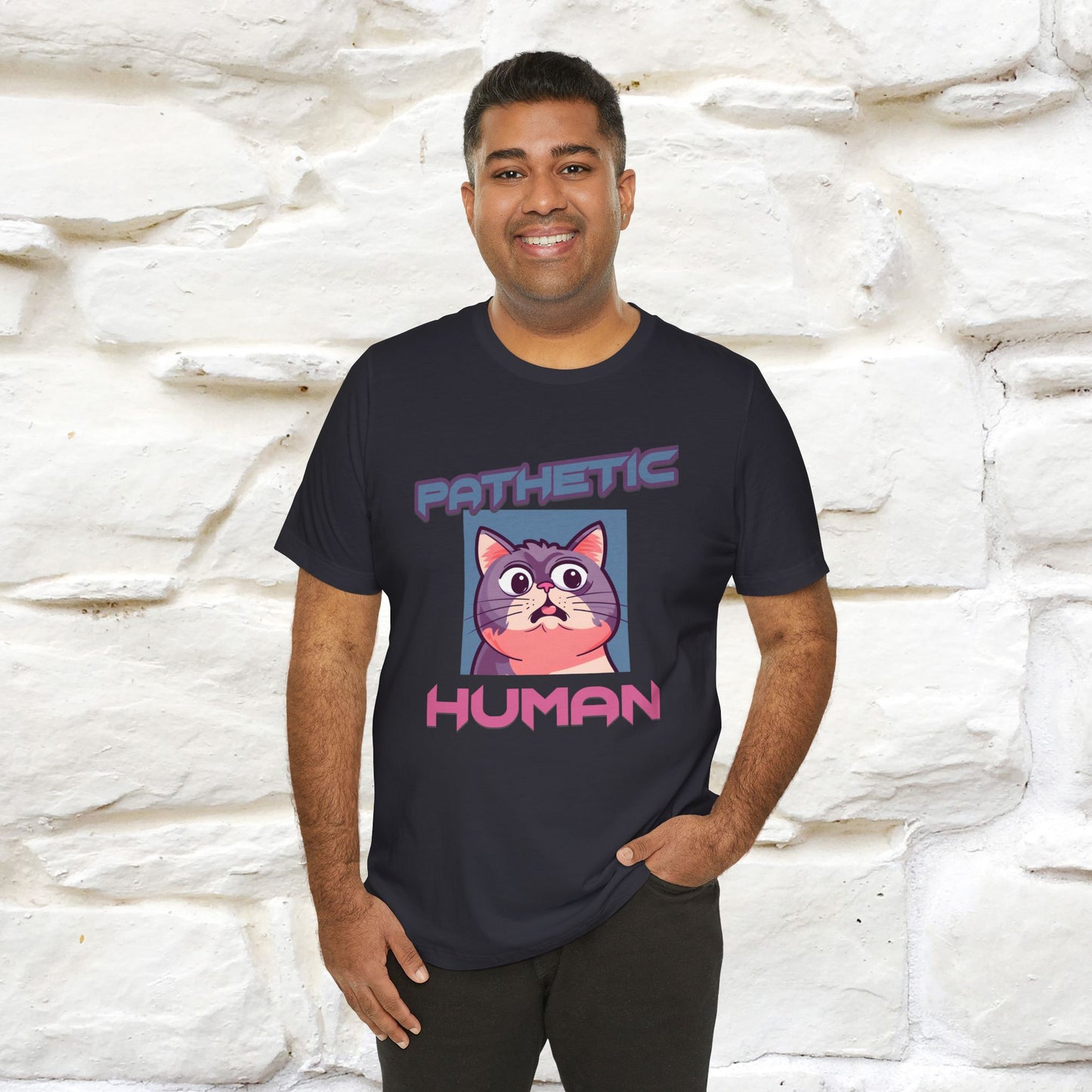 ''Pathetic Human'' | Funny Cat T-Shirt | Nunu&Miao Studio
