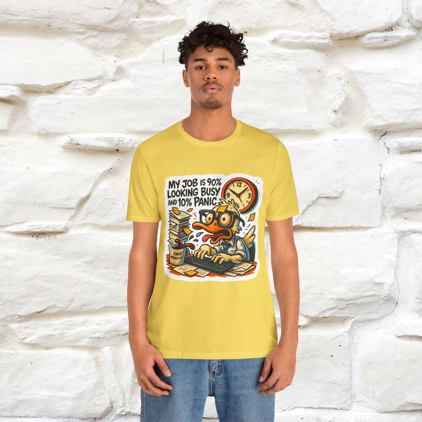 '' My Job is 90% Looking Busy ... | Sarcastic T-Shirt | Nunu&Miao Studio