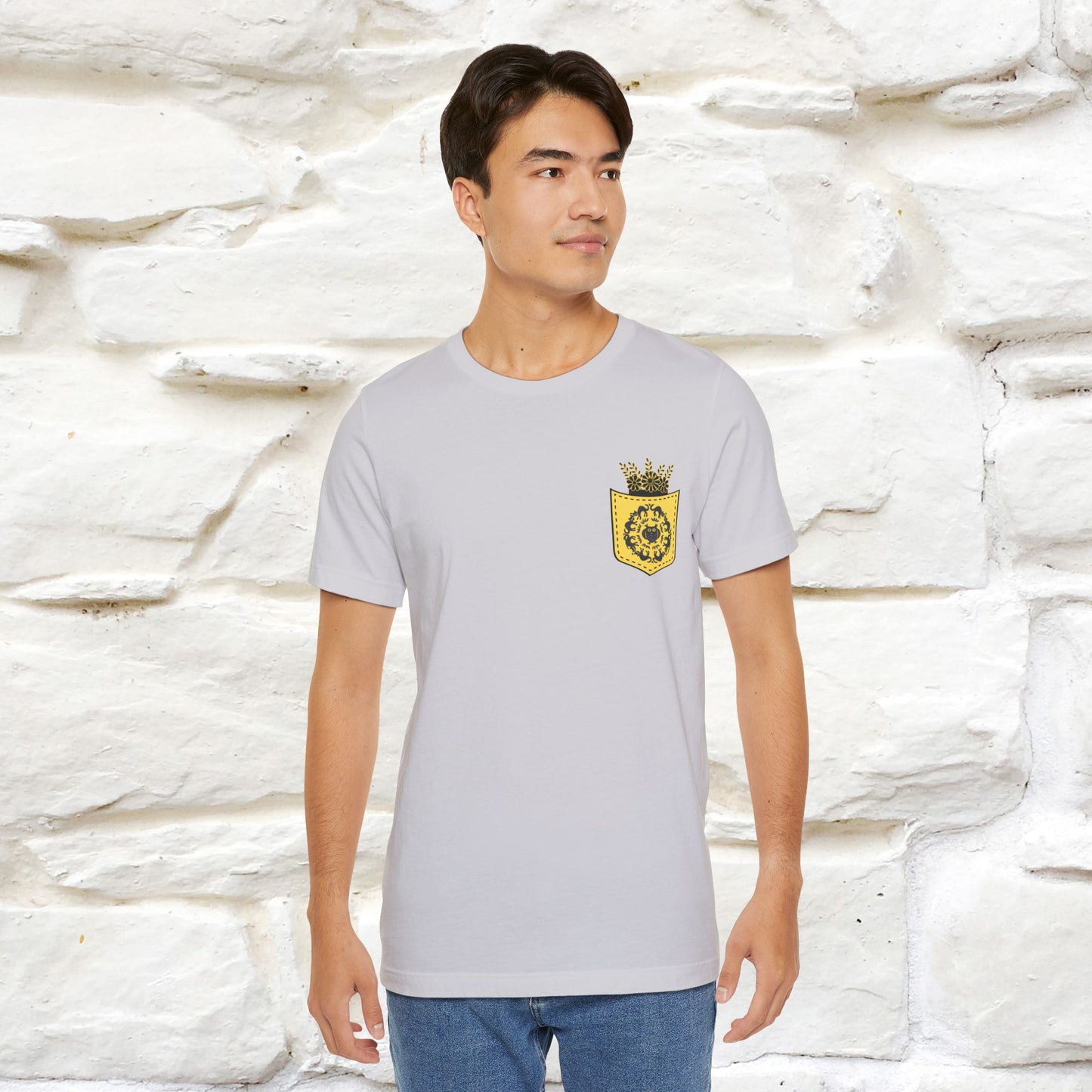 ''Black Cat Circle'' Cat T-Shirt Front and Back Design | Nunu&Miao Studio