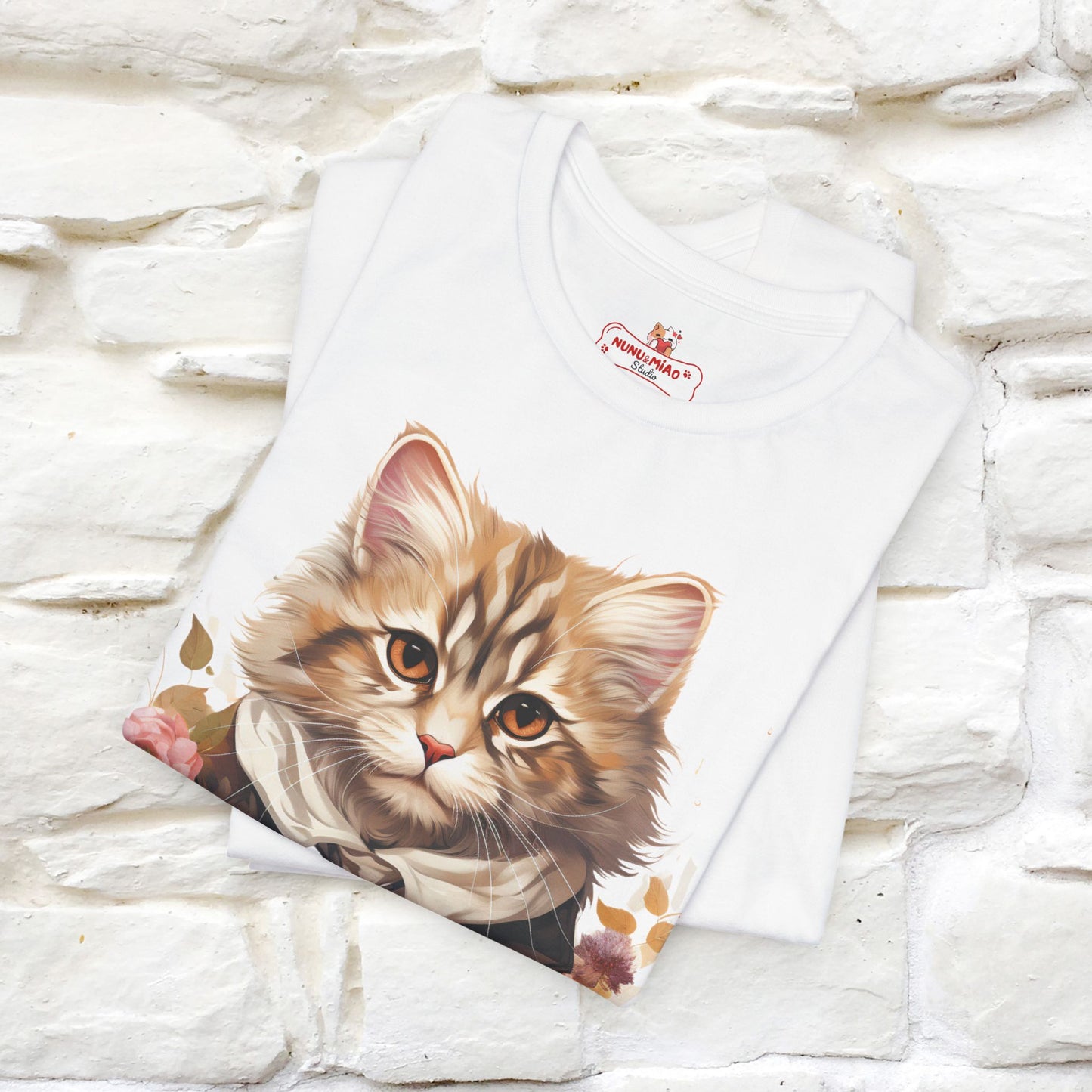 "Mr. Meow" Elegant Cat T-Shirt for Men & Women | 100% Cotton* - Nunu&Miao Studio