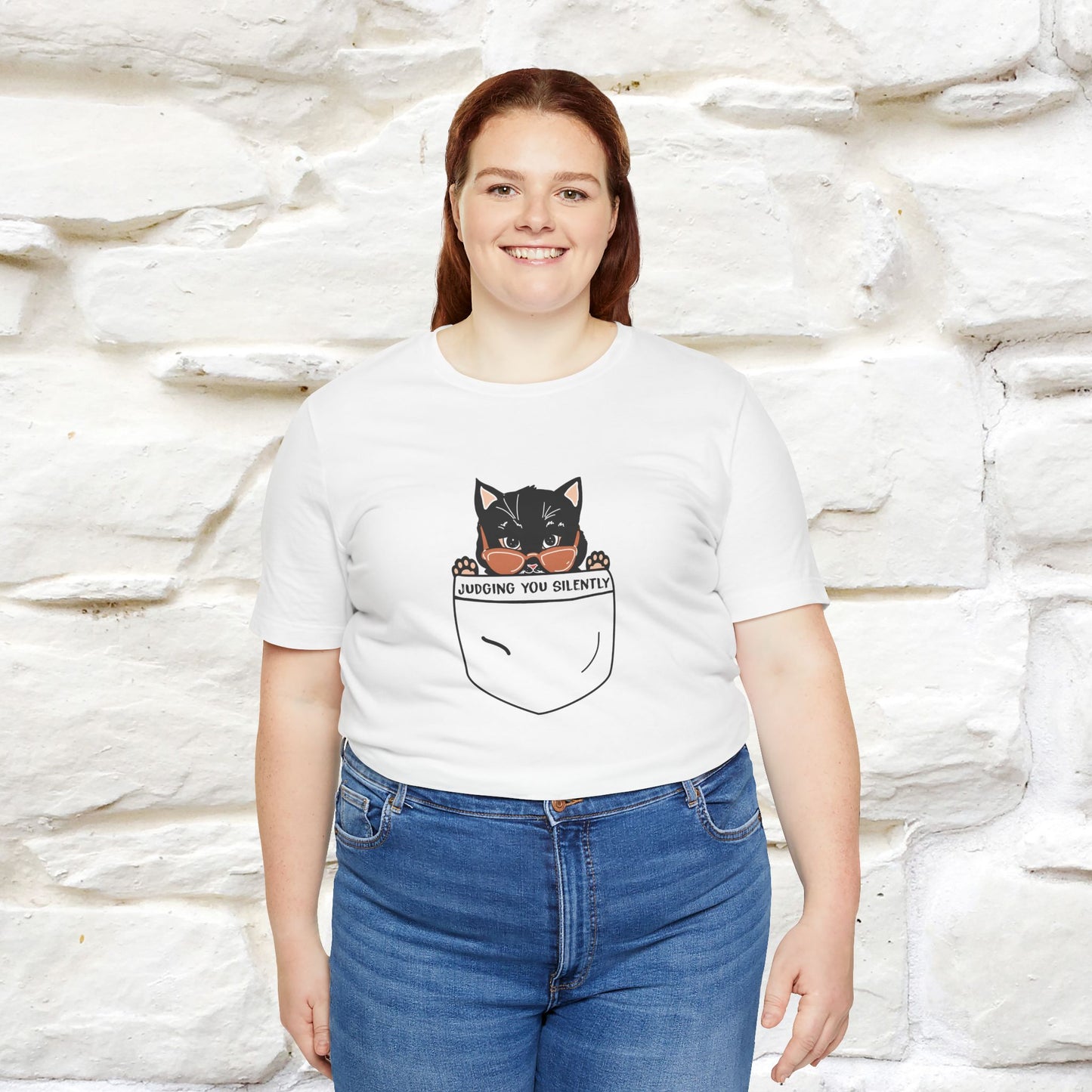 Judging You Silently Cat T-Shirt for Men | 100% Cotton* Funny & Sassy Tee - Nunu&Miao Studio