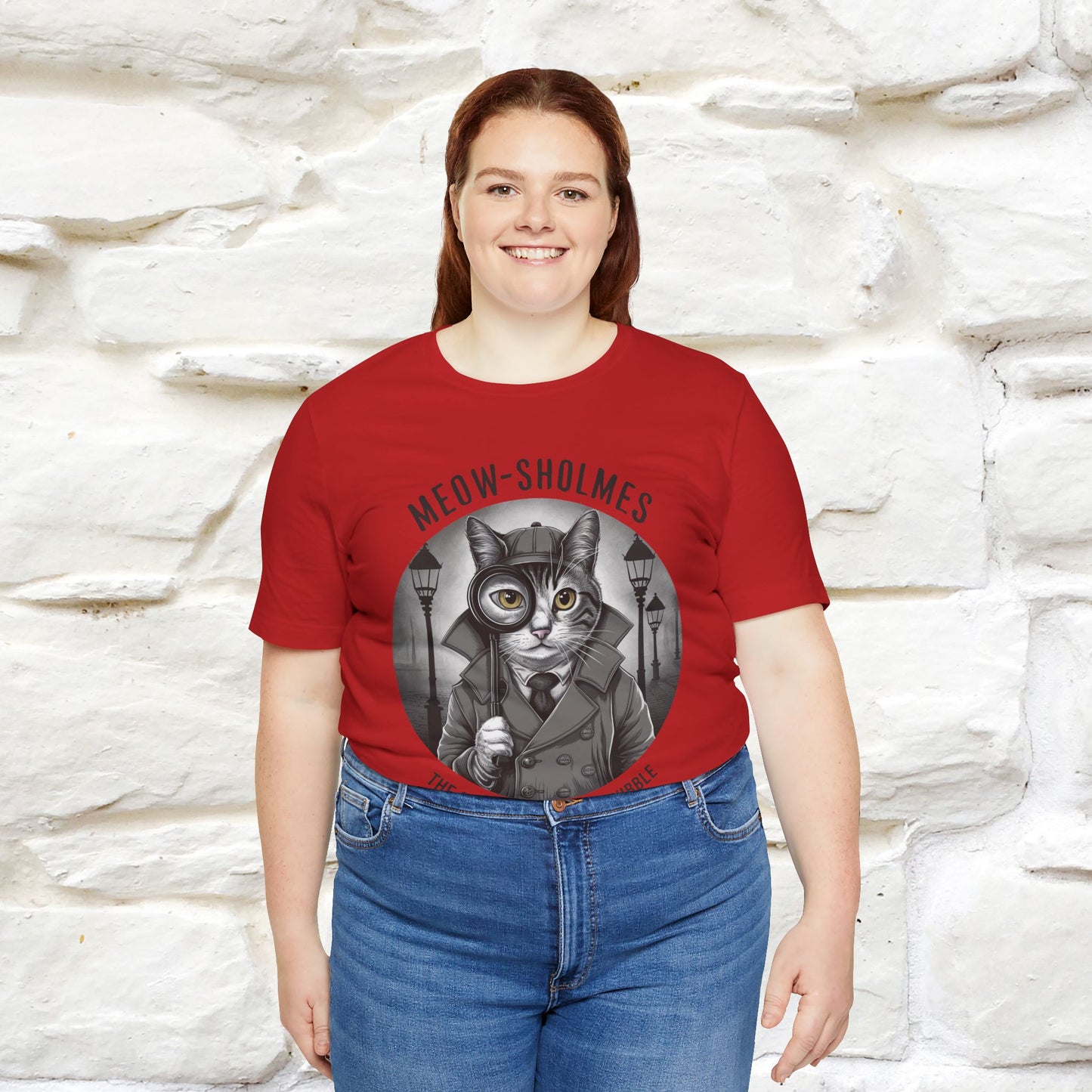 ''Meow-Sholmes: The Case of the Missing Kibble'' | Detective Cat Tee | Nunu&Miao Studio - Nunu&Miao Studio