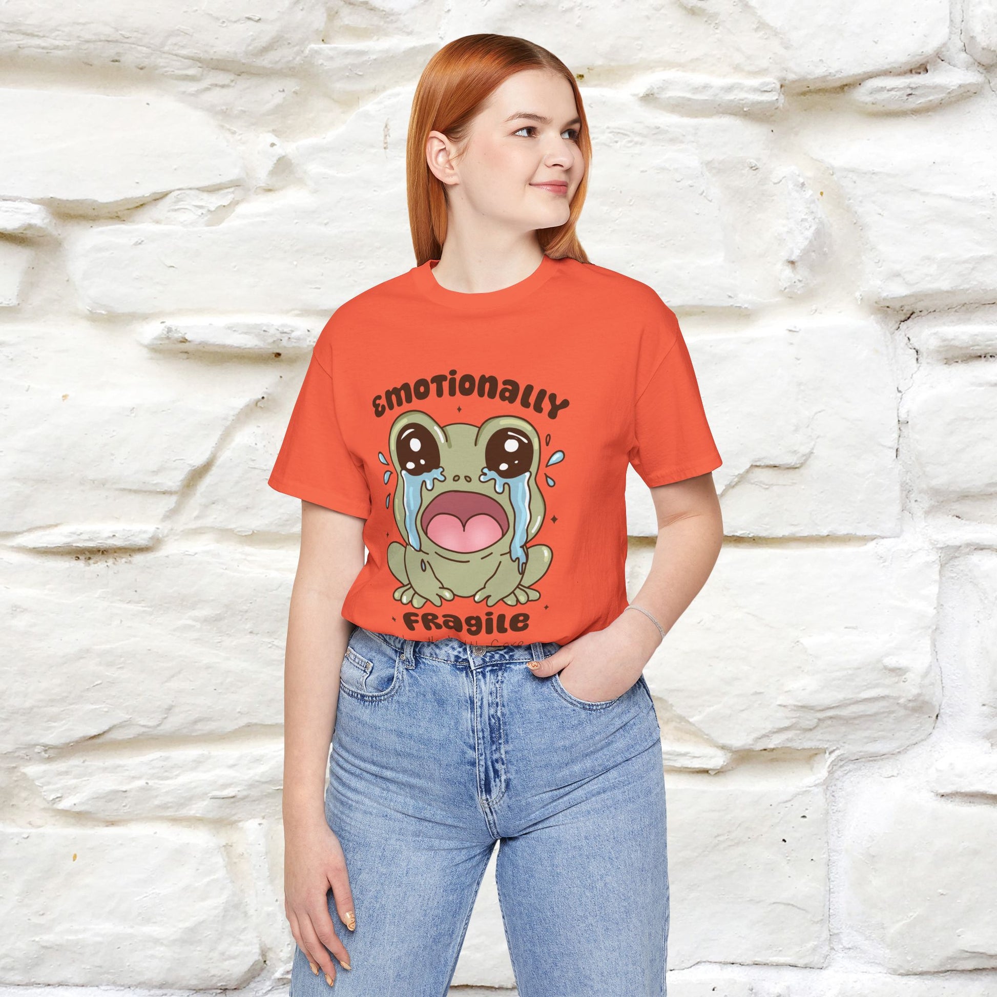 "Emotionally Fragile Handle With Care " Funny T-shirt |Nunu&Miao Studio - Nunu&Miao Studio