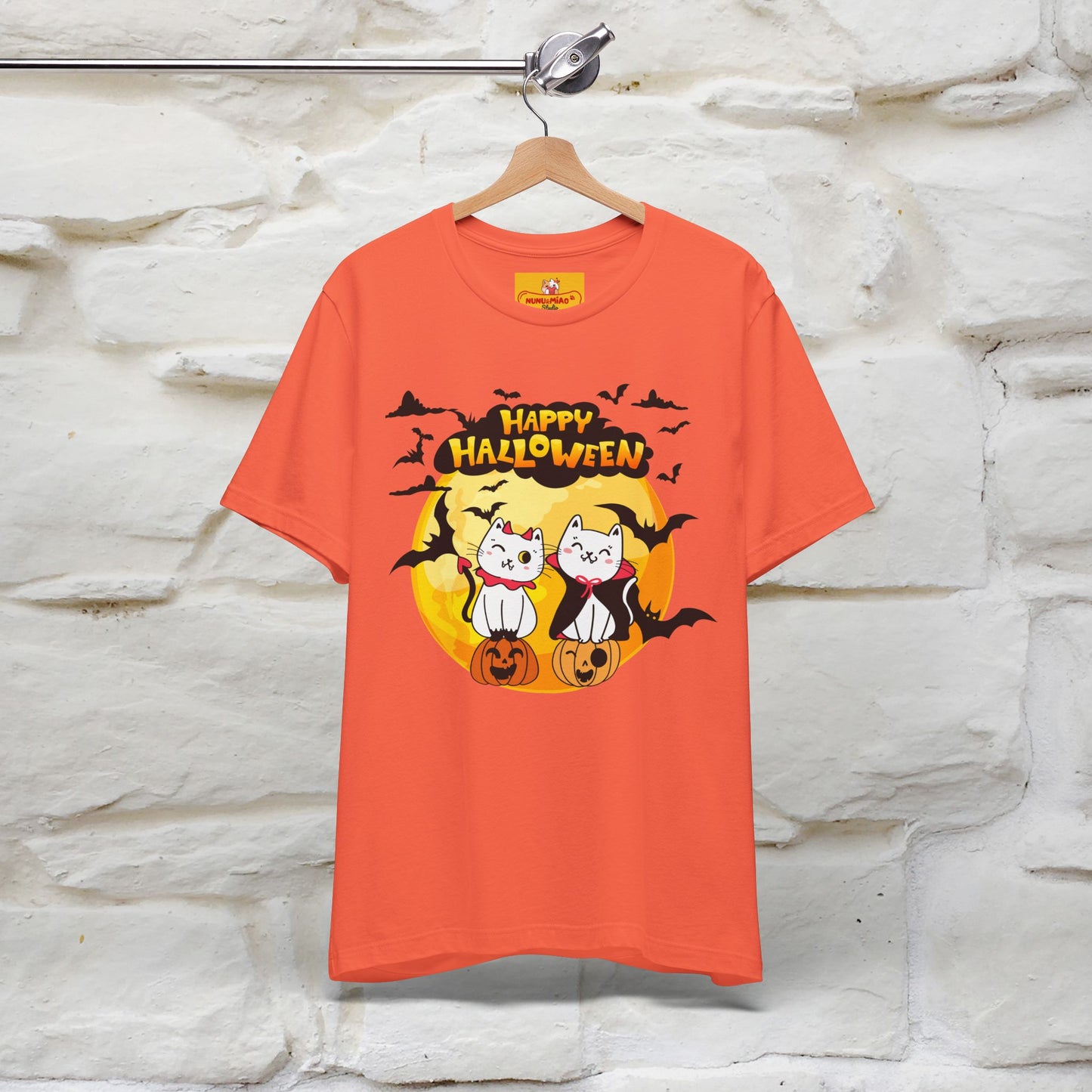 "Happy Halloween Cat Couple " Cat T-shirt |Nunu&Miao Studio