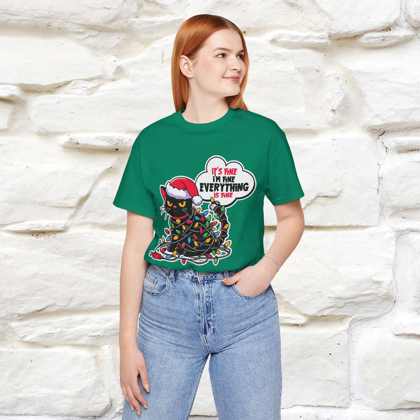 “Everything Is Fine..” | Cat T-Shirt | Nunu&Miao Studio