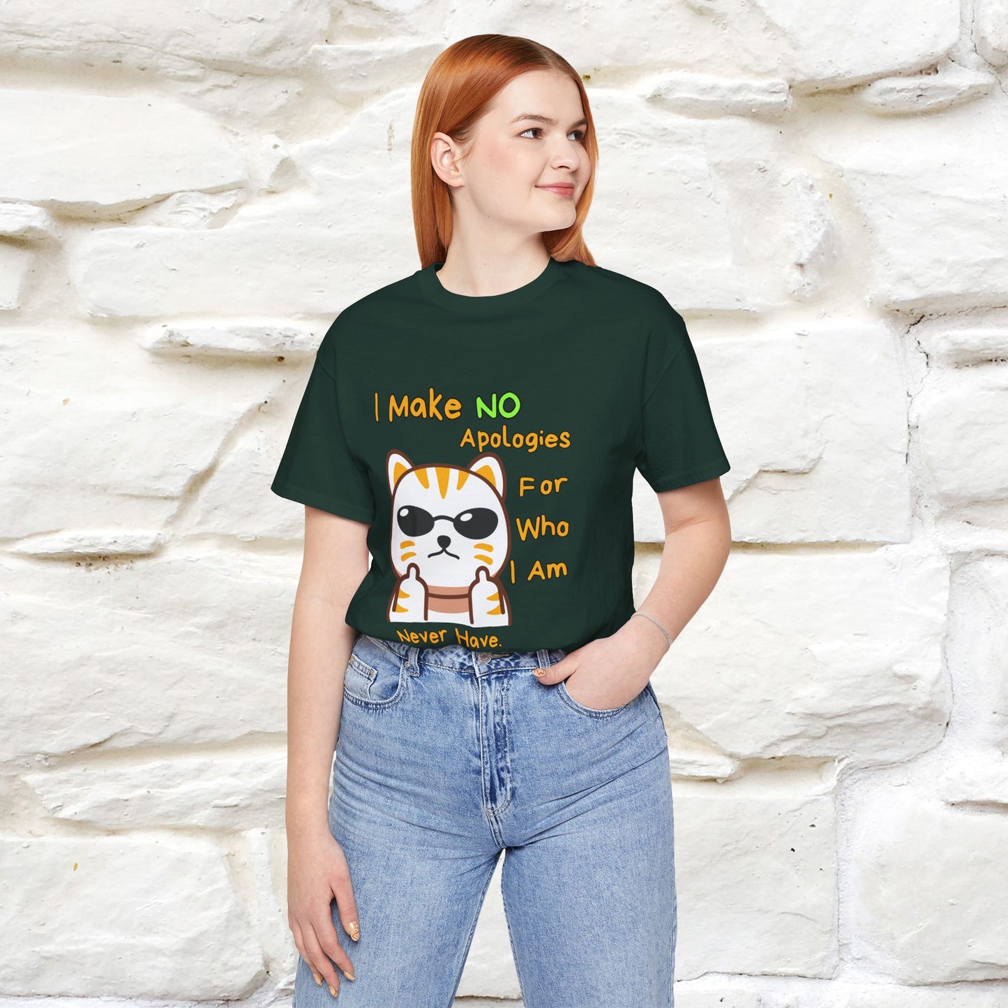 "I Make No Apologies... " |Cat T-Shirt | Nunu&Miao Studio