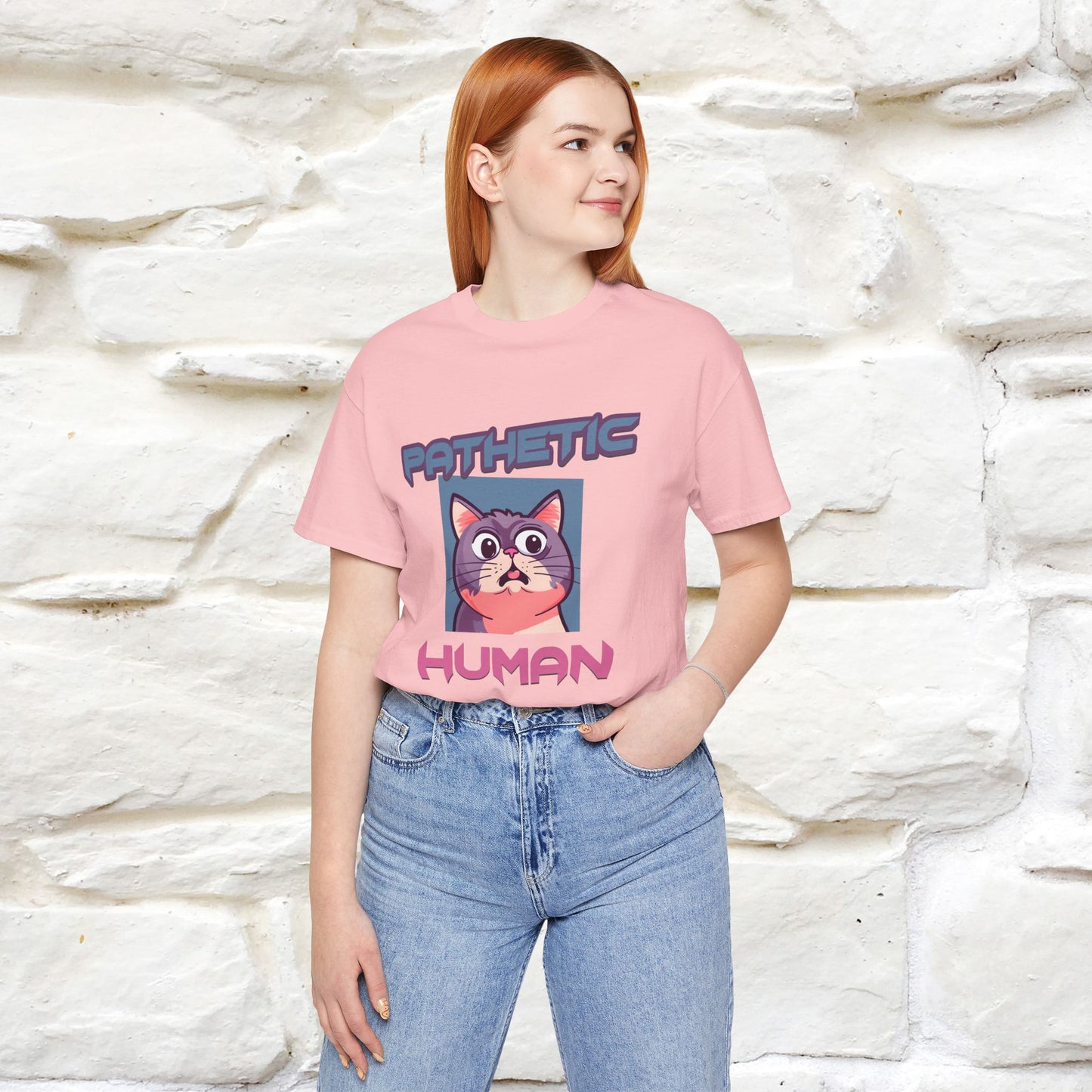 ''Pathetic Human'' | Funny Cat T-Shirt | Nunu&Miao Studio