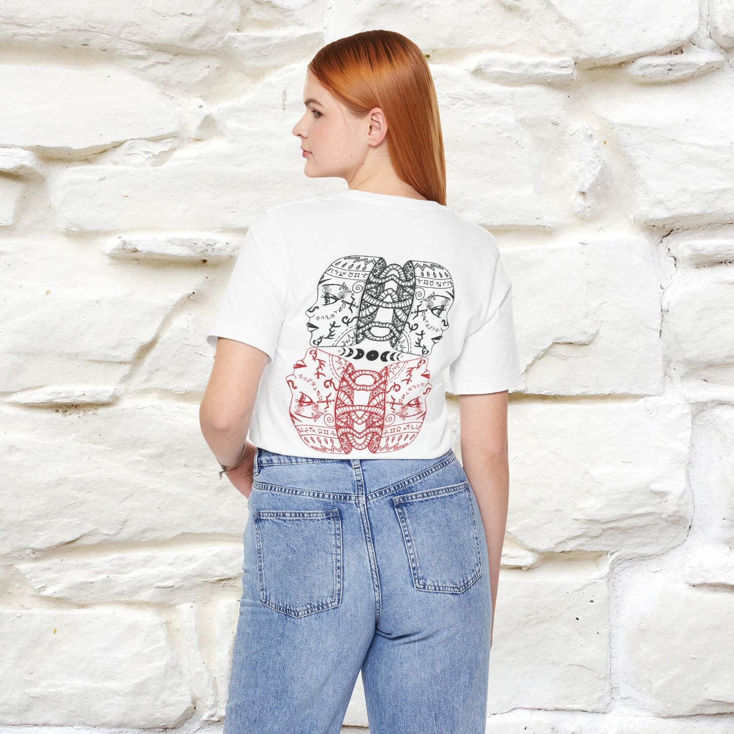 ''Illusion'' Cat T-Shirt Front and Back Design | Nunu&Miao Studio
