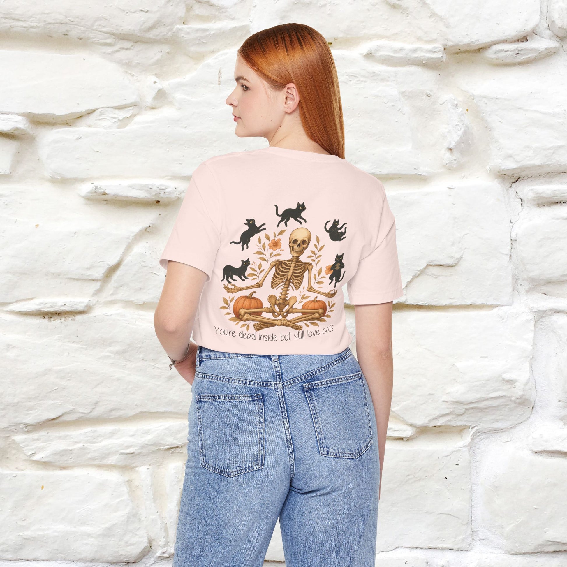 "You're Dead Inside But Still Love Cats " Halloween Cat T-shirt |Nunu&Miao Studio - Nunu&Miao Studio