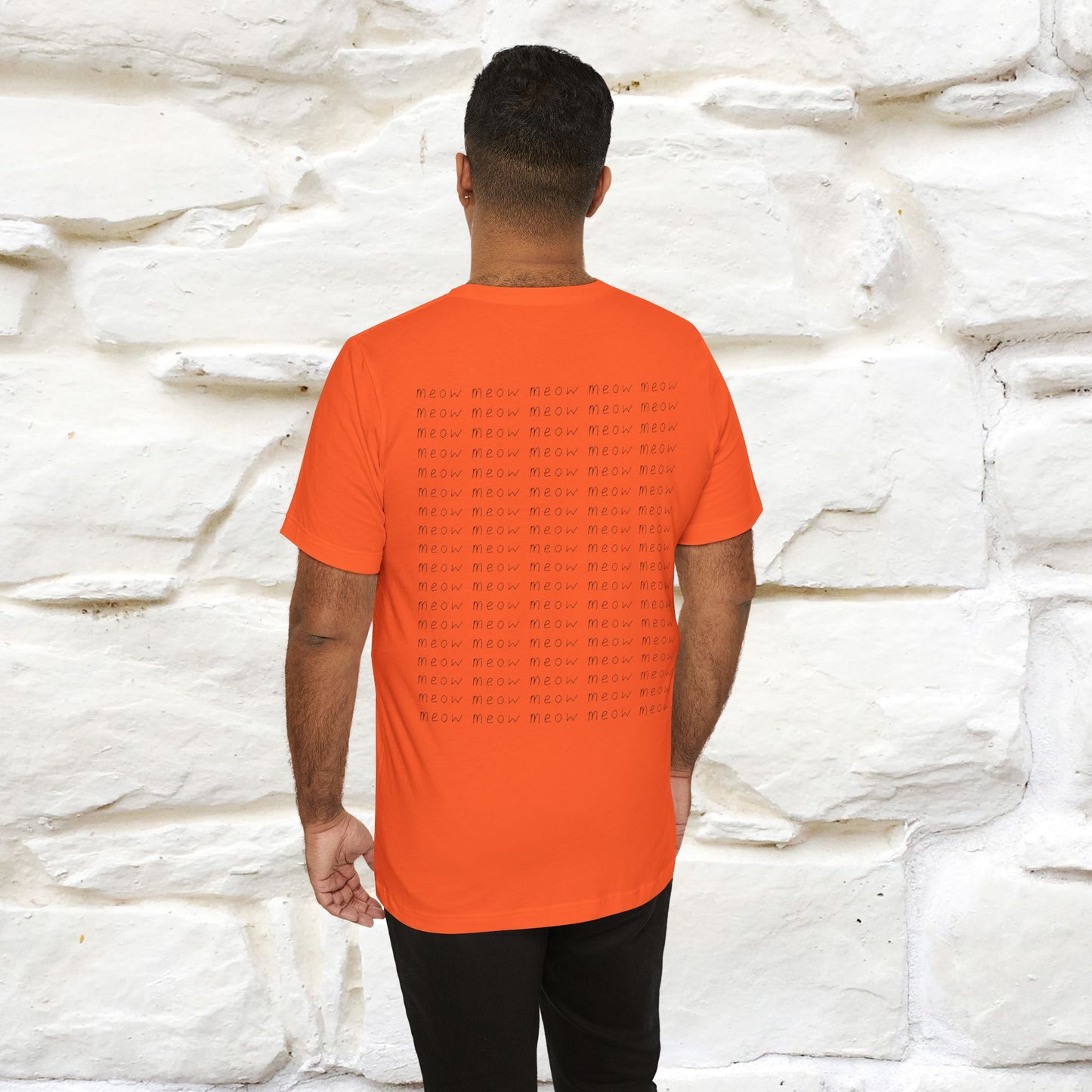 "Meow Meow Meow" Cat T-Shirt | Front & Back Design | Nunu&Miao Studio