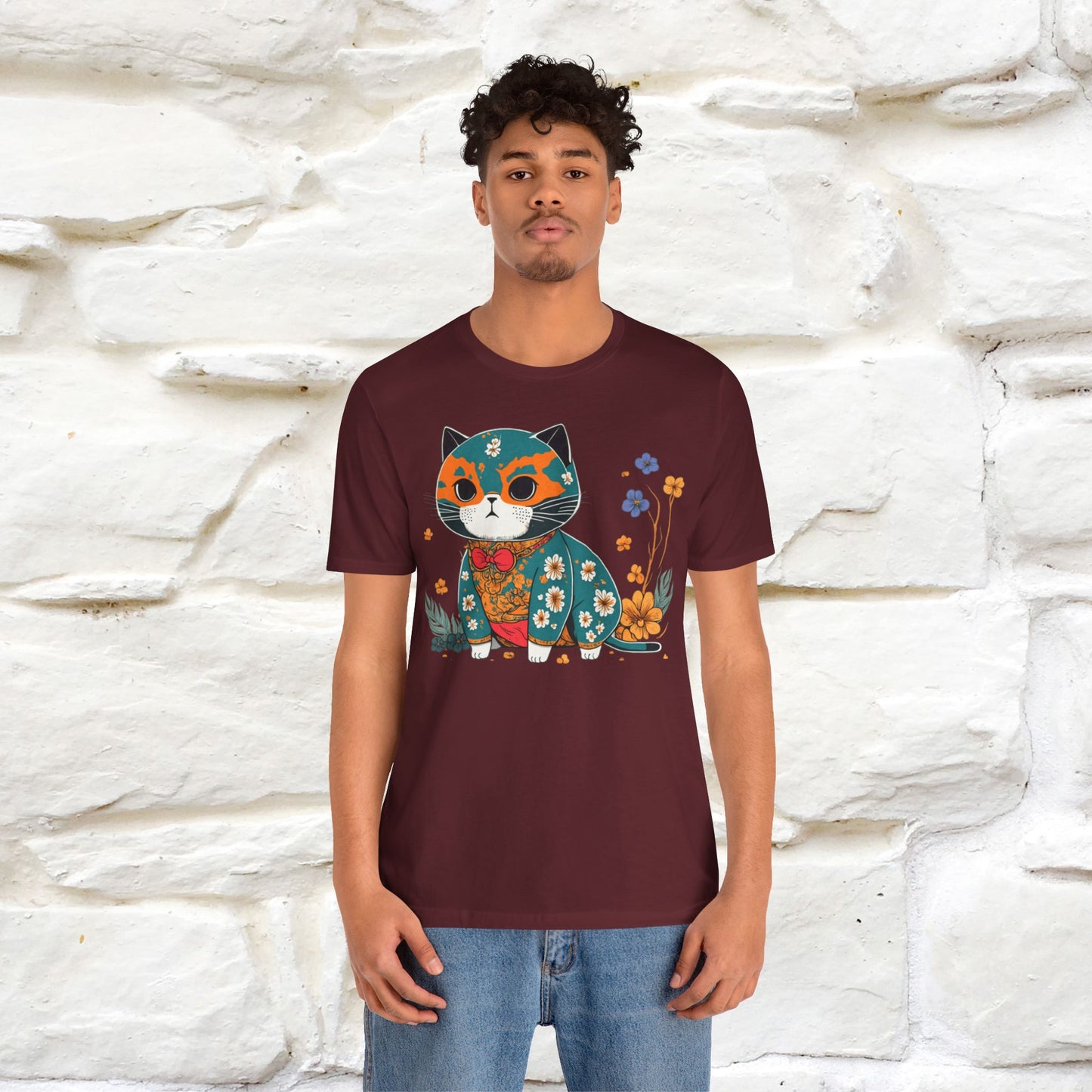 Zen Garden Cat: Japanese-Inspired T-Shirt for Men & Women | 100% Cotton* - Nunu&Miao Studio