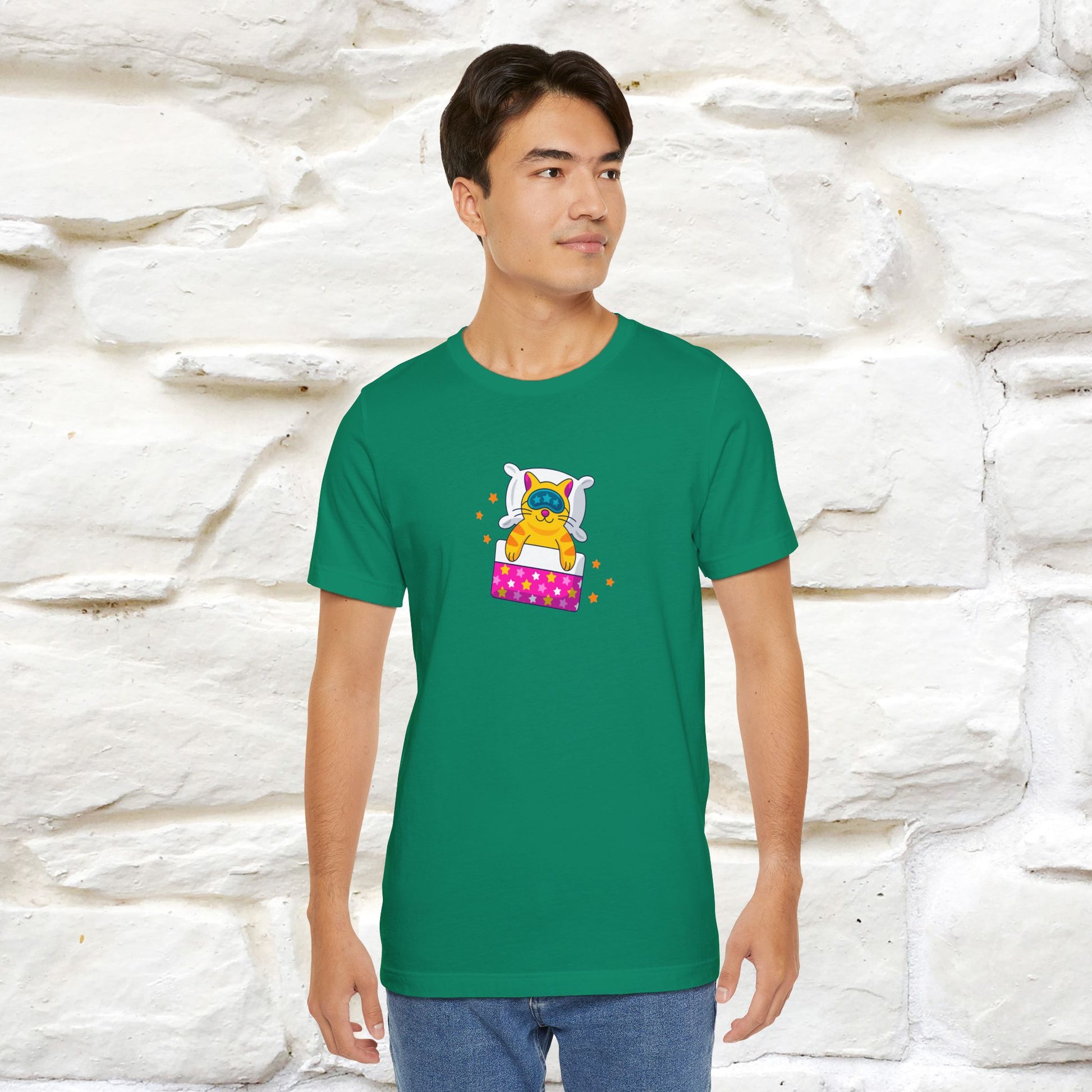 "I Am Sorry I Have Plans With My Bed" |  Cat T-Shirt | Front & Back Design | Nunu&Miao Studio - Nunu&Miao Studio