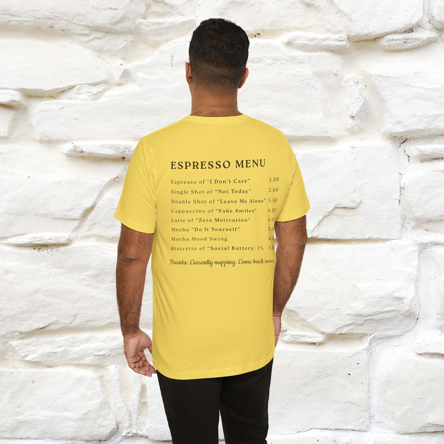 "More Espresso Less Depresso" |Cat T-Shirt | Nunu&Miao Studio