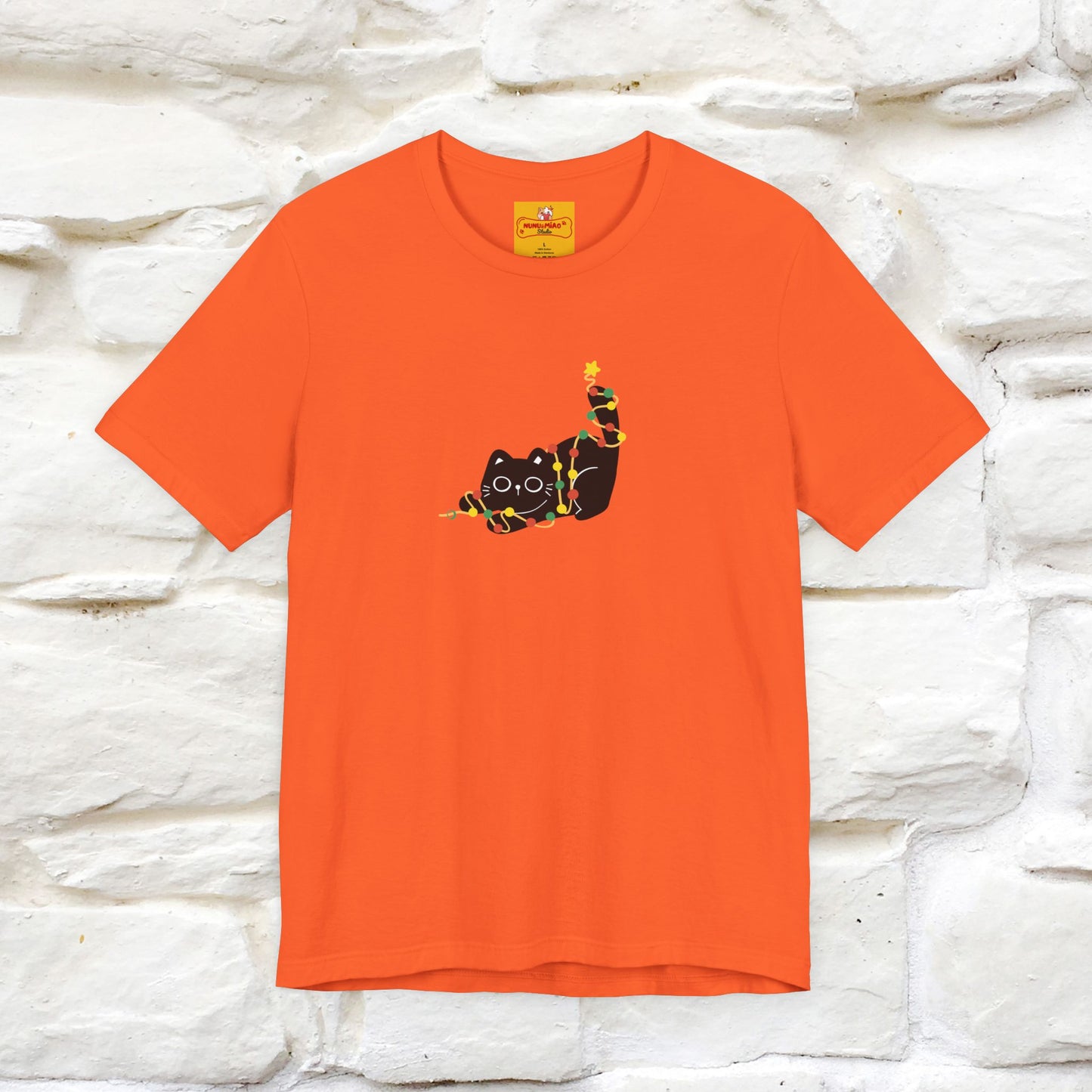 ''Be The Light" Cat T-Shirt| Front & Back Design | Nunu&Miao Studio