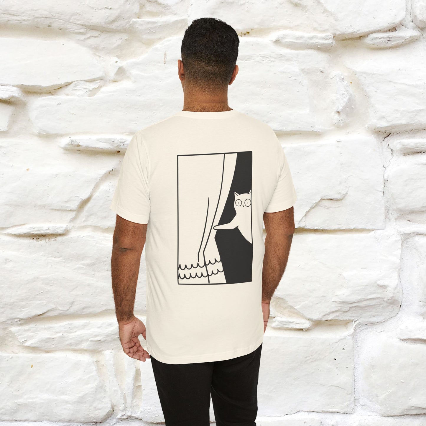 “Don’t trust atoms… they make up everything.” | Cat T-Shirt | Front & Back Design | Nunu&Miao Studio