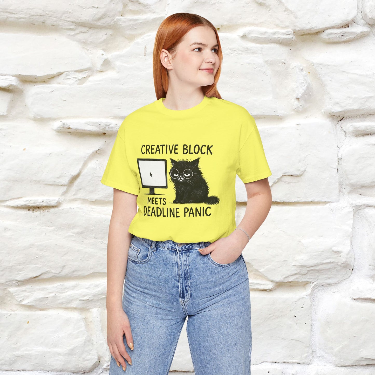 "Creative Block Meets Deadline..." |Cat T-Shirt | Nunu&Miao Studio
