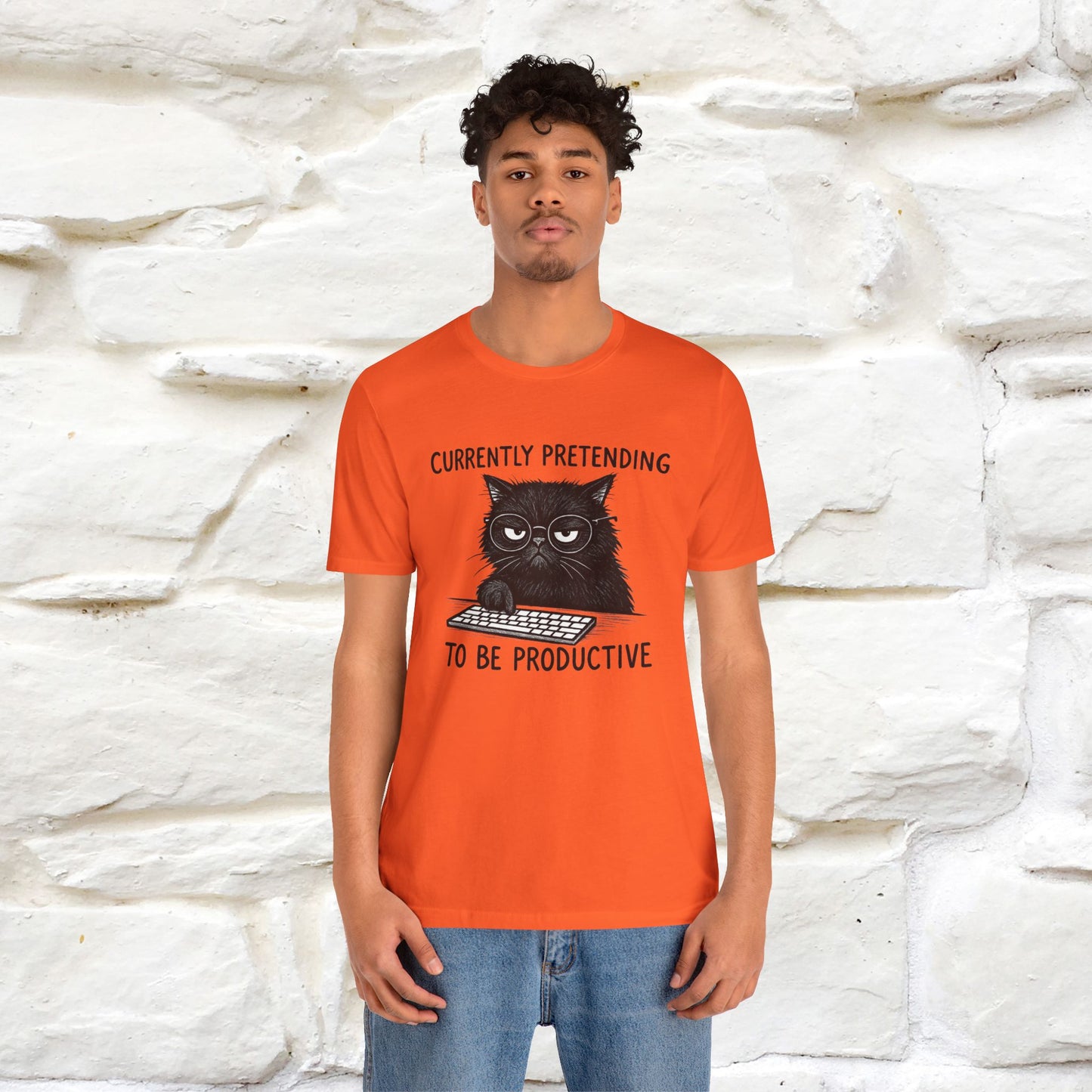 "Currently Pretending To Be Productive" |Cat T-Shirt | Nunu&Miao Studio