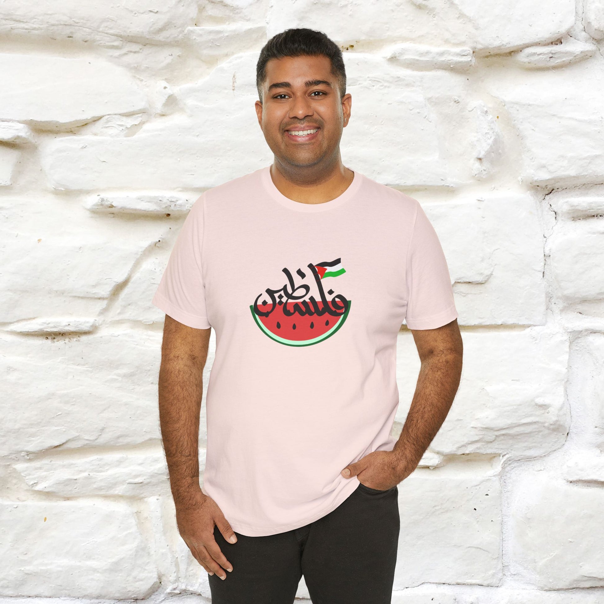 "I Stand With Palestine" Cat T-shirt | Front & Back Design |Nunu&Miao Studio - Nunu&Miao Studio
