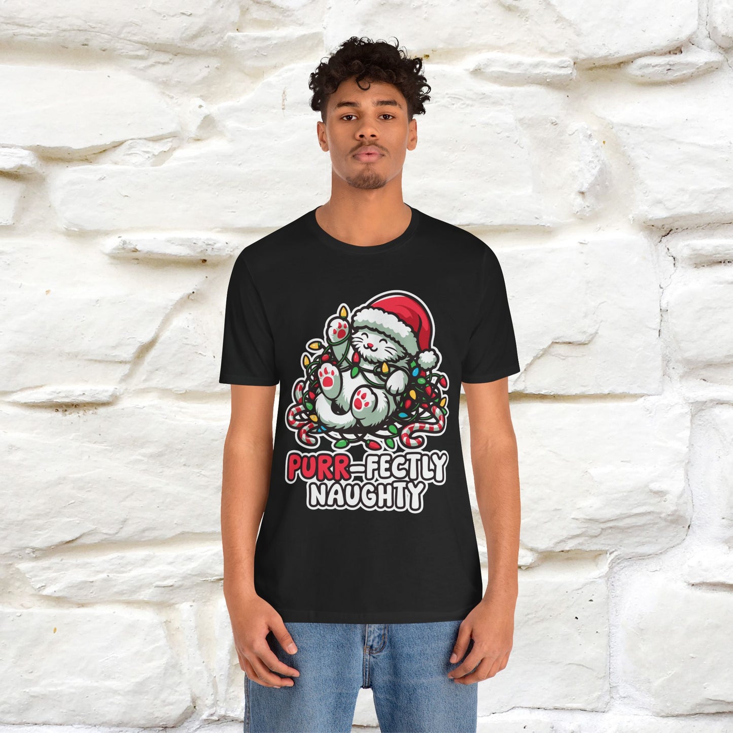 “Purr-Fectly Naughty” | Cat T-Shirt | Nunu&Miao Studio