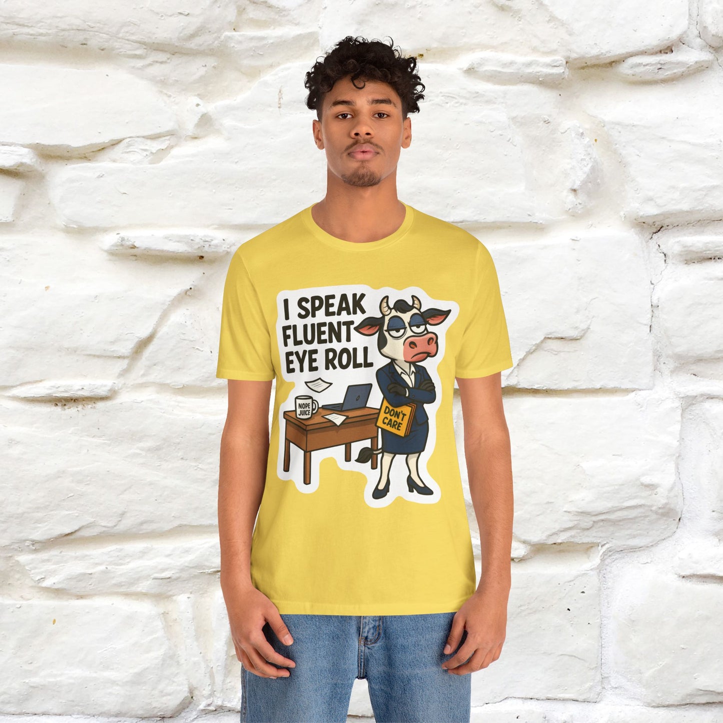 ''I Speak Fluent Eye Roll ''| Sarcastic Cat T-Shirt | Nunu&Miao Studio