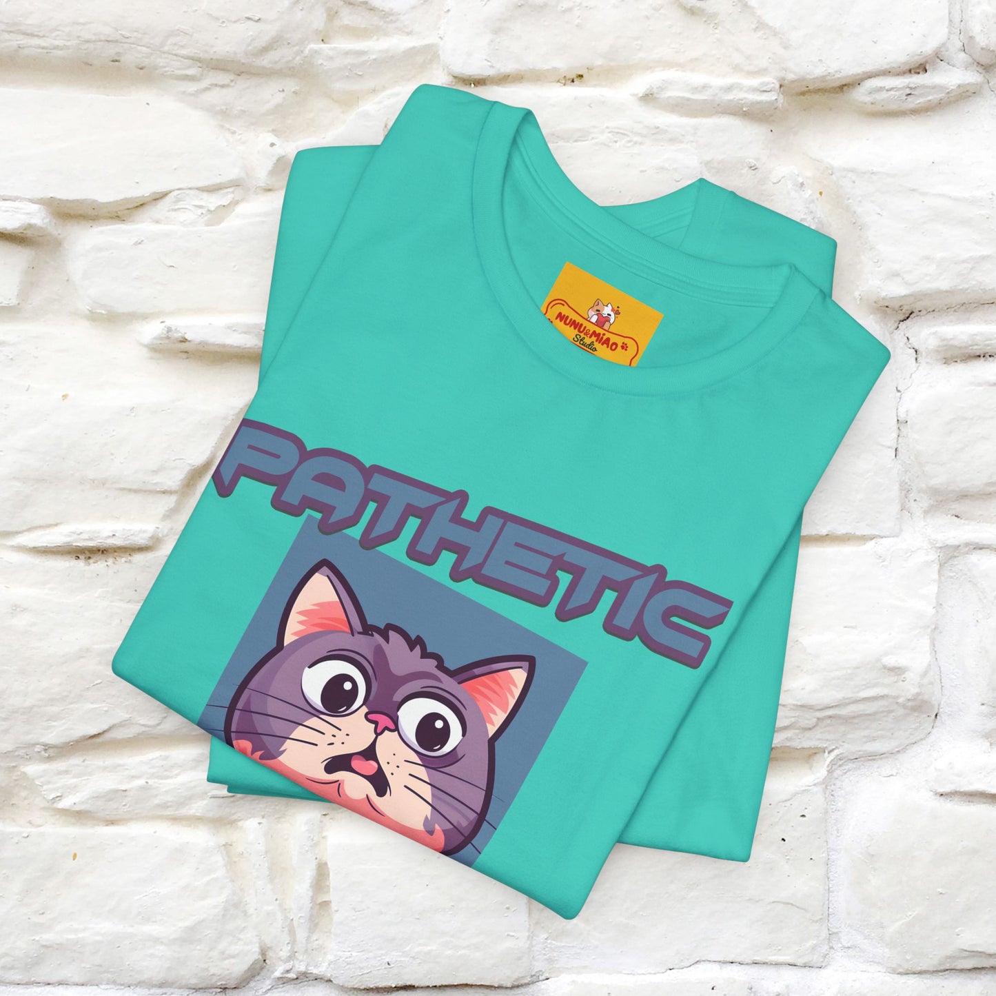 ''Pathetic Human'' | Funny Cat T-Shirt | Nunu&Miao Studio