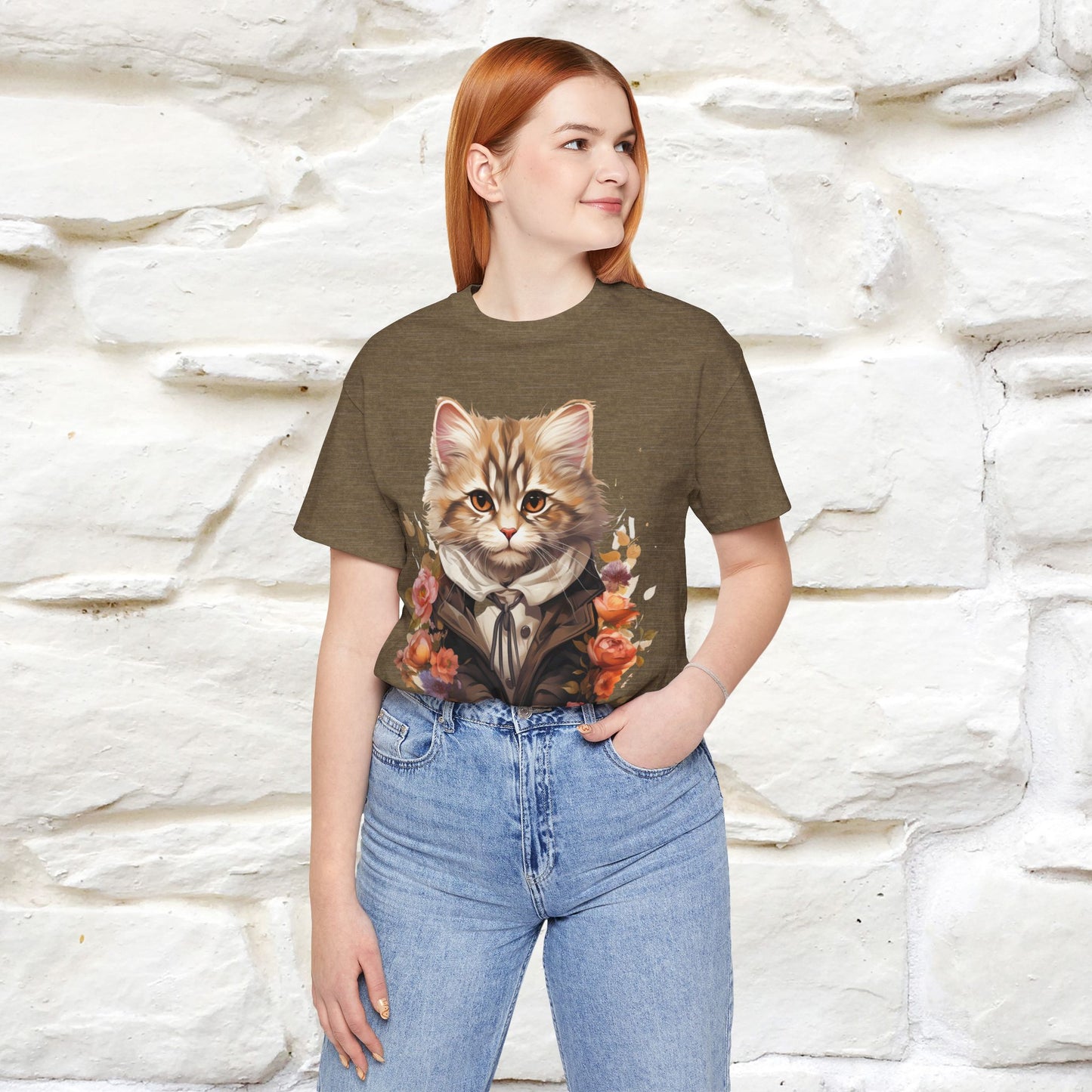 "Mr. Meow" Elegant Cat T-Shirt for Men & Women | 100% Cotton* - Nunu&Miao Studio