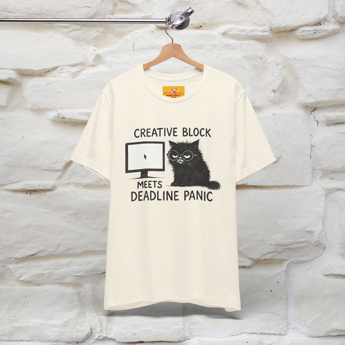 "Creative Block Meets Deadline..." |Cat T-Shirt | Nunu&Miao Studio