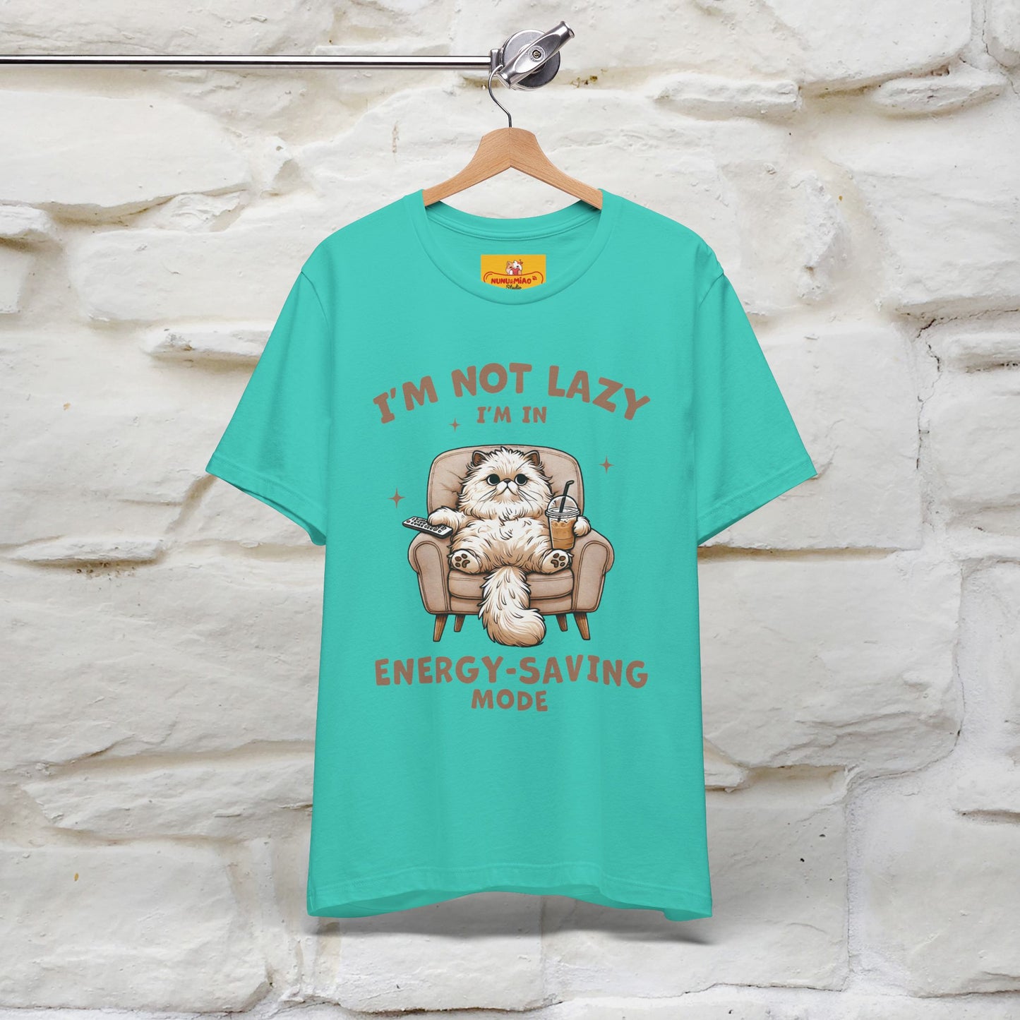 "I'm Not Lazy I'm In Energy-Saving Mode " Cat T-shirt |Nunu&Miao Studio