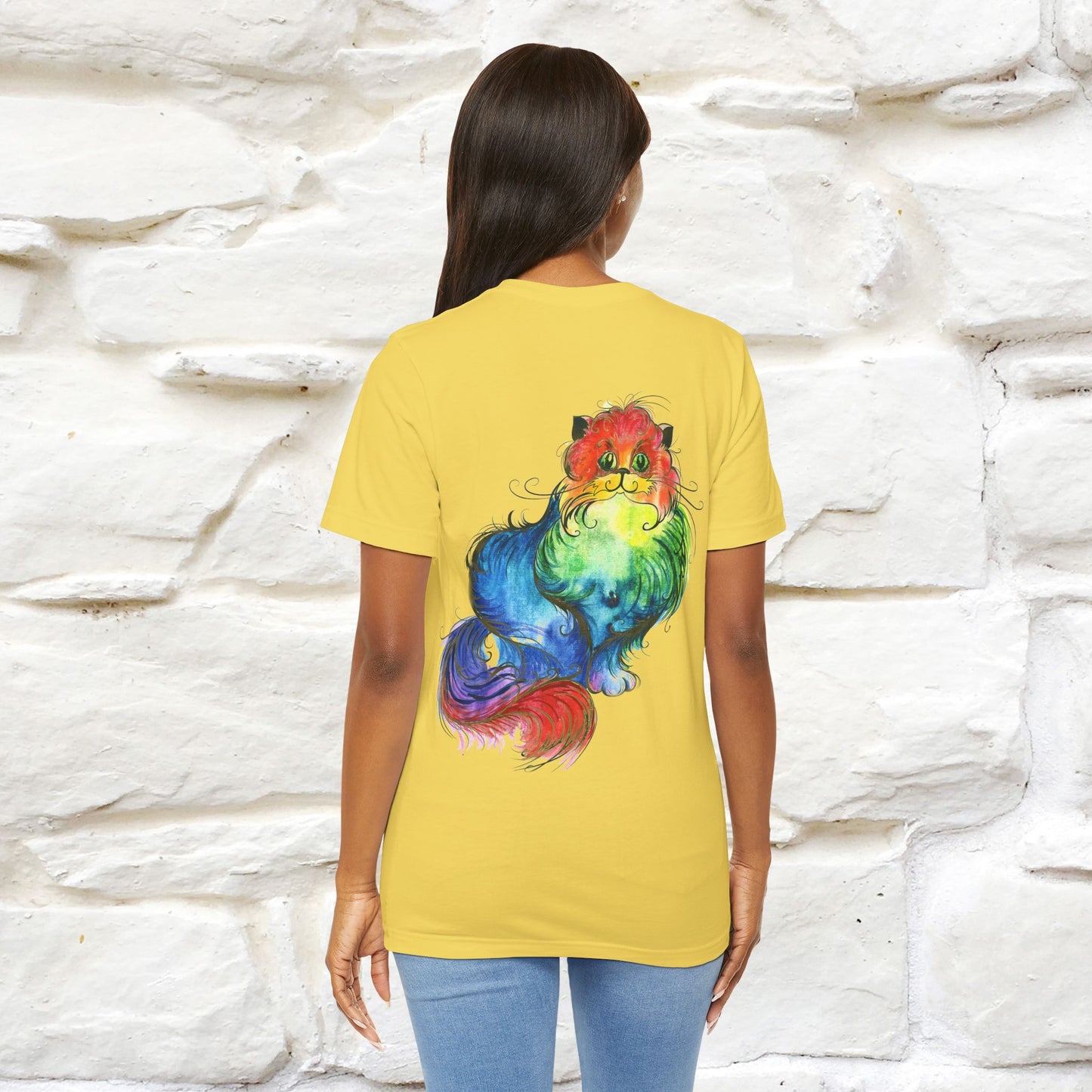 "Il Pittore'' Cat T-Shirt Front and Back Design | Nunu&Miao Studio