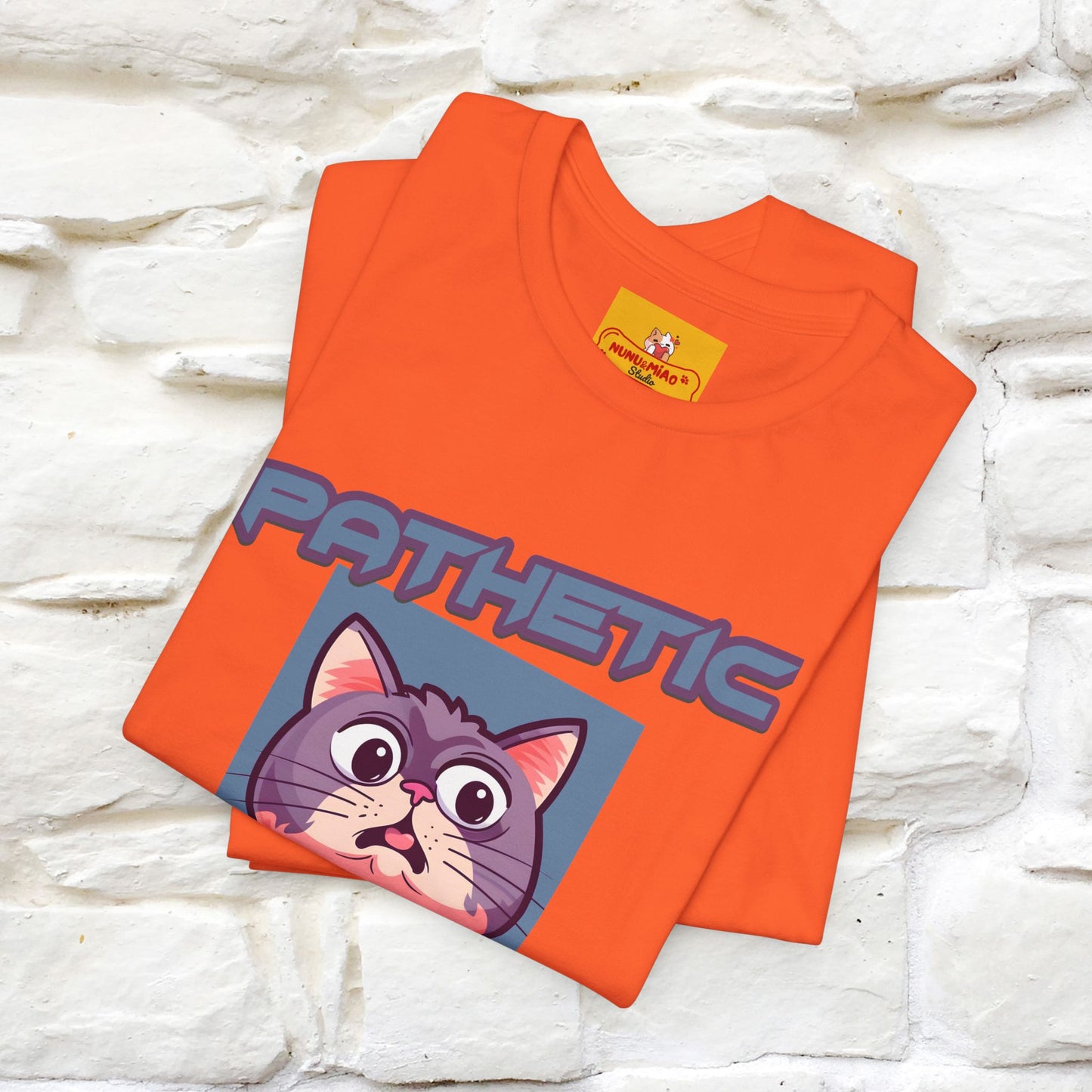 ''Pathetic Human'' | Funny Cat T-Shirt | Nunu&Miao Studio