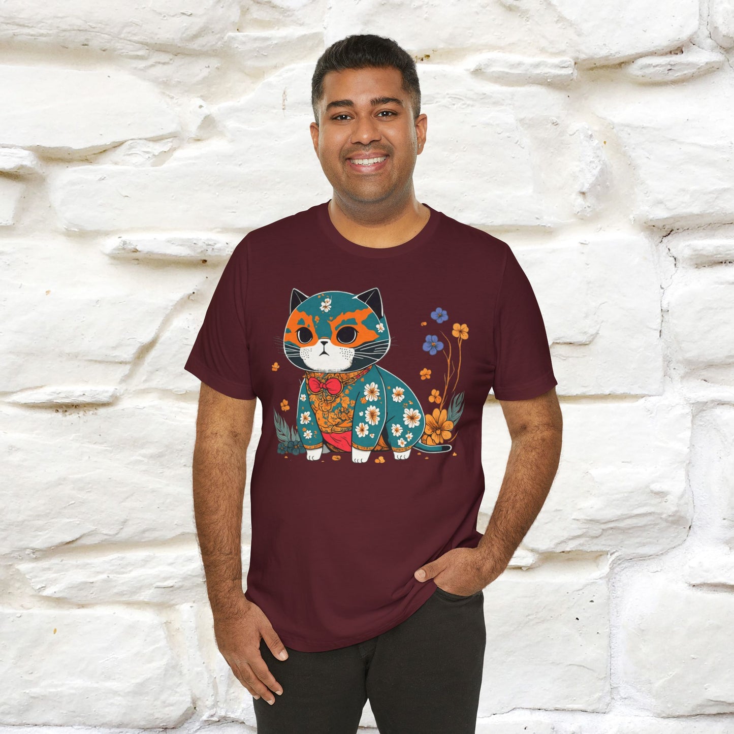 Zen Garden Cat: Japanese-Inspired T-Shirt for Men & Women | 100% Cotton* - Nunu&Miao Studio