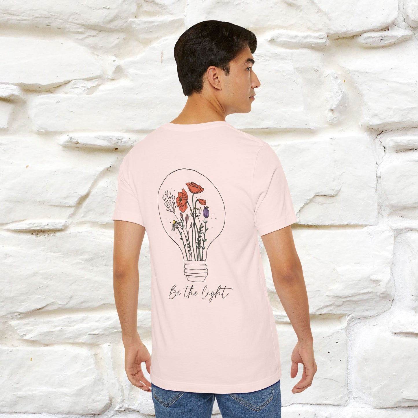 "Be The Light" Cat T-Shirt | Front & Back Design | Nunu&Miao Studio