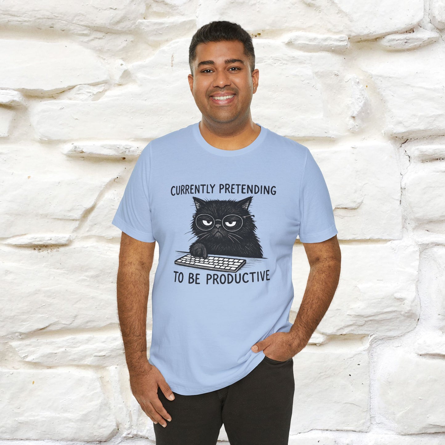 "Currently Pretending To Be Productive" |Cat T-Shirt | Nunu&Miao Studio