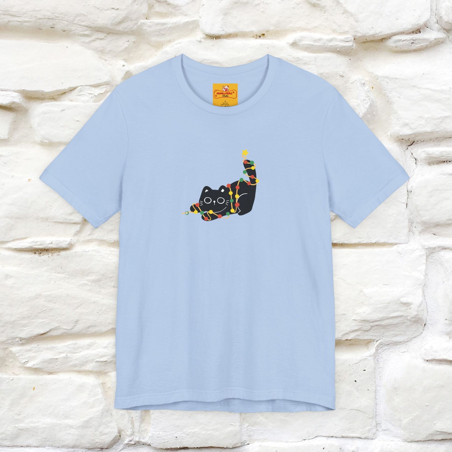 ''Be The Light" Cat T-Shirt| Front & Back Design | Nunu&Miao Studio