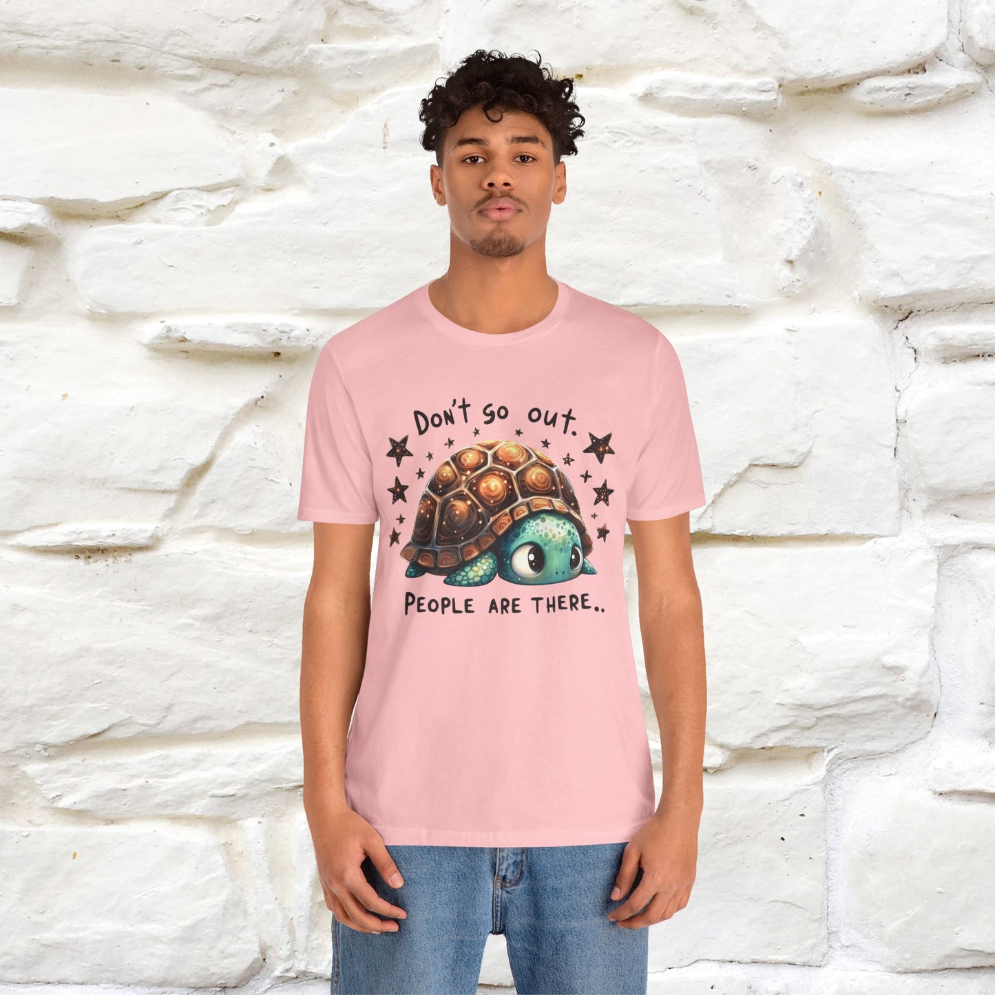 "Don't Go Out ..People Are There." |Funny T-Shirt | Nunu&Miao Studio