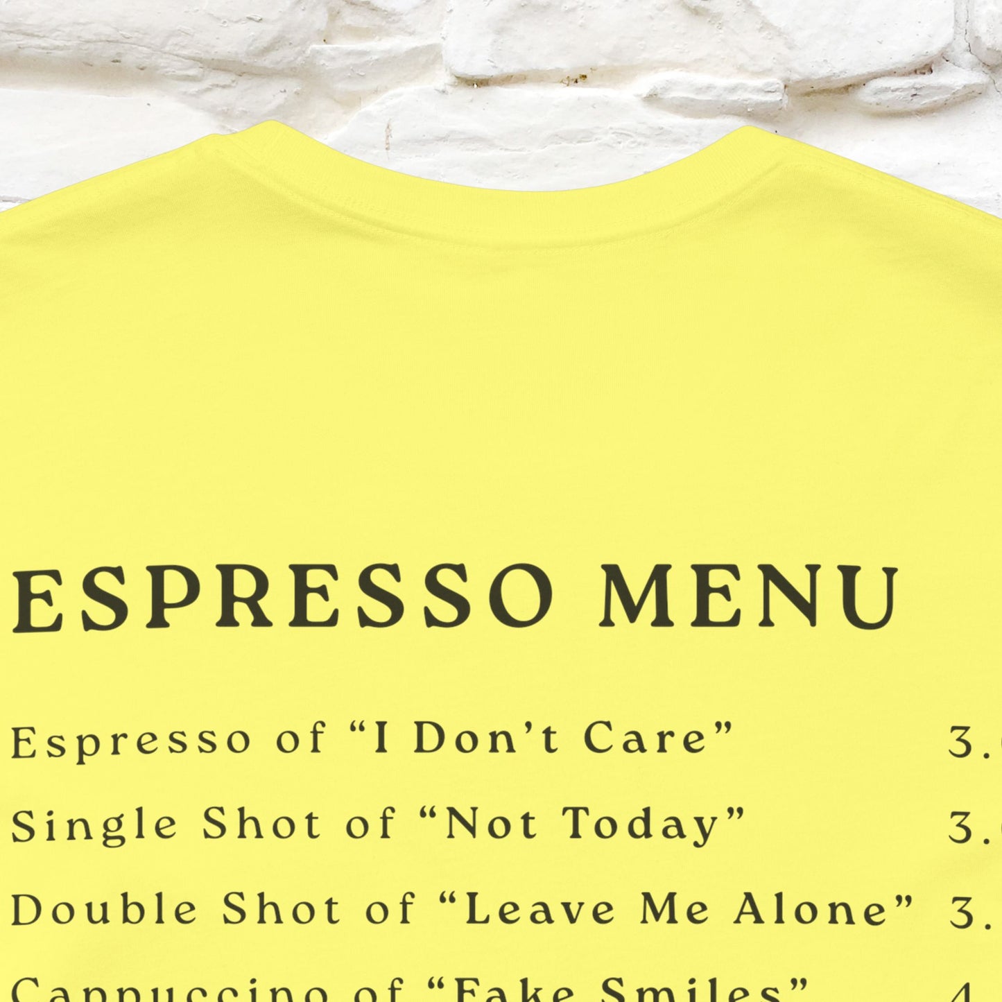 "More Espresso Less Depresso" |Cat T-Shirt | Nunu&Miao Studio