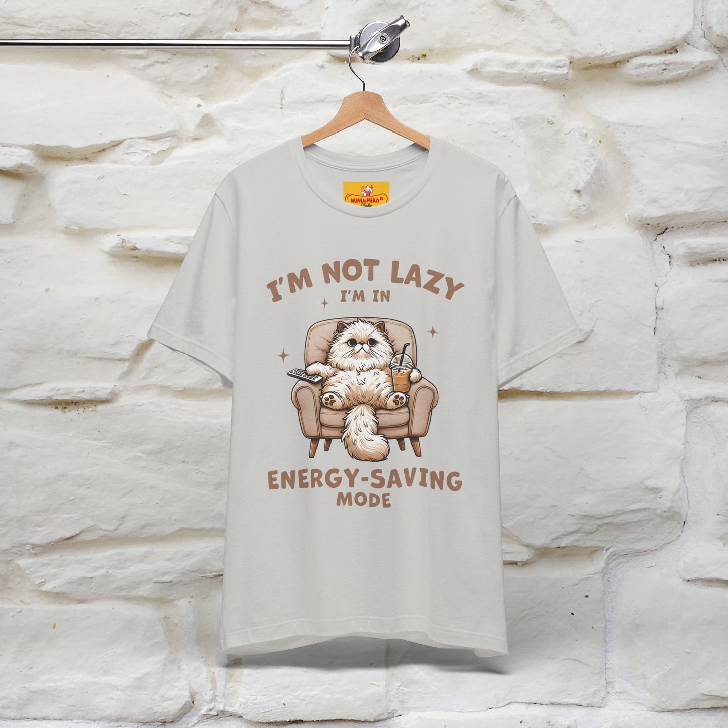 "I'm Not Lazy I'm In Energy-Saving Mode " Cat T-shirt |Nunu&Miao Studio