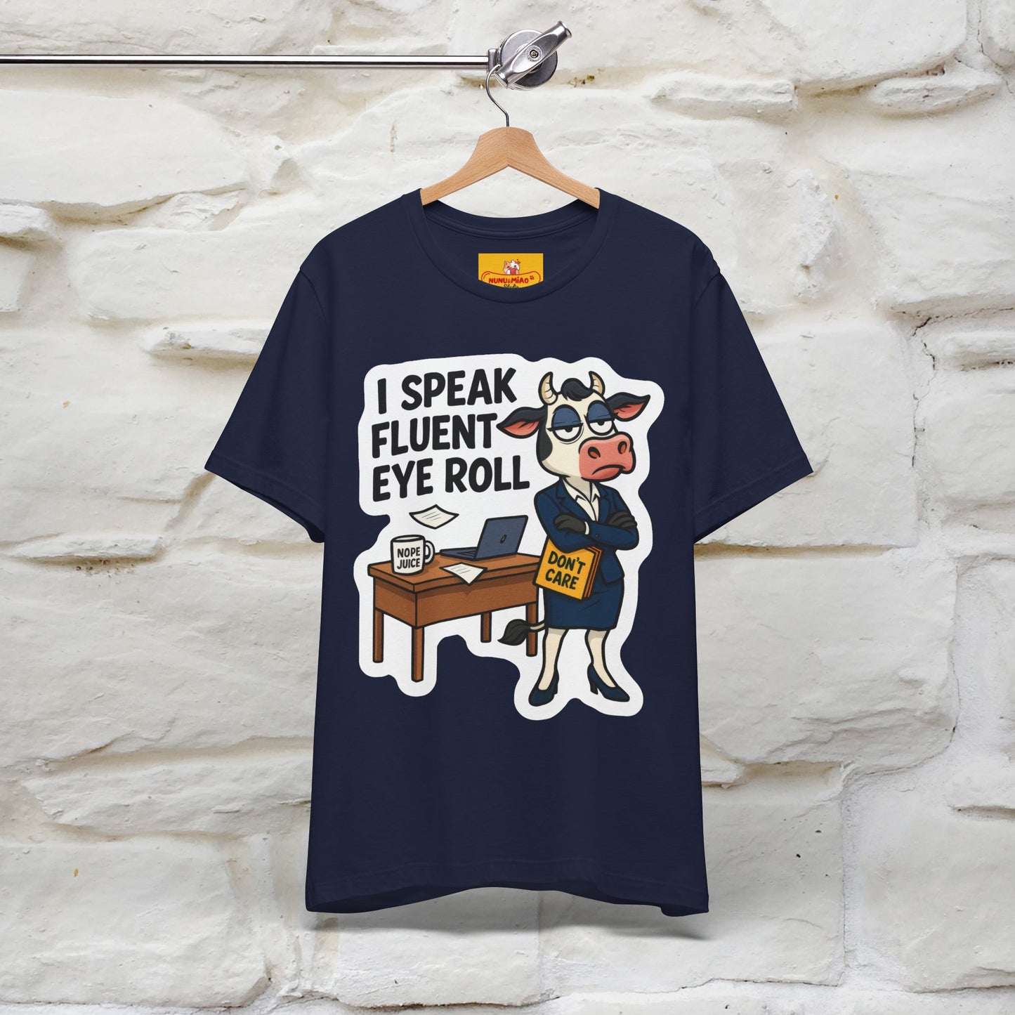 ''I Speak Fluent Eye Roll ''| Sarcastic Cat T-Shirt | Nunu&Miao Studio