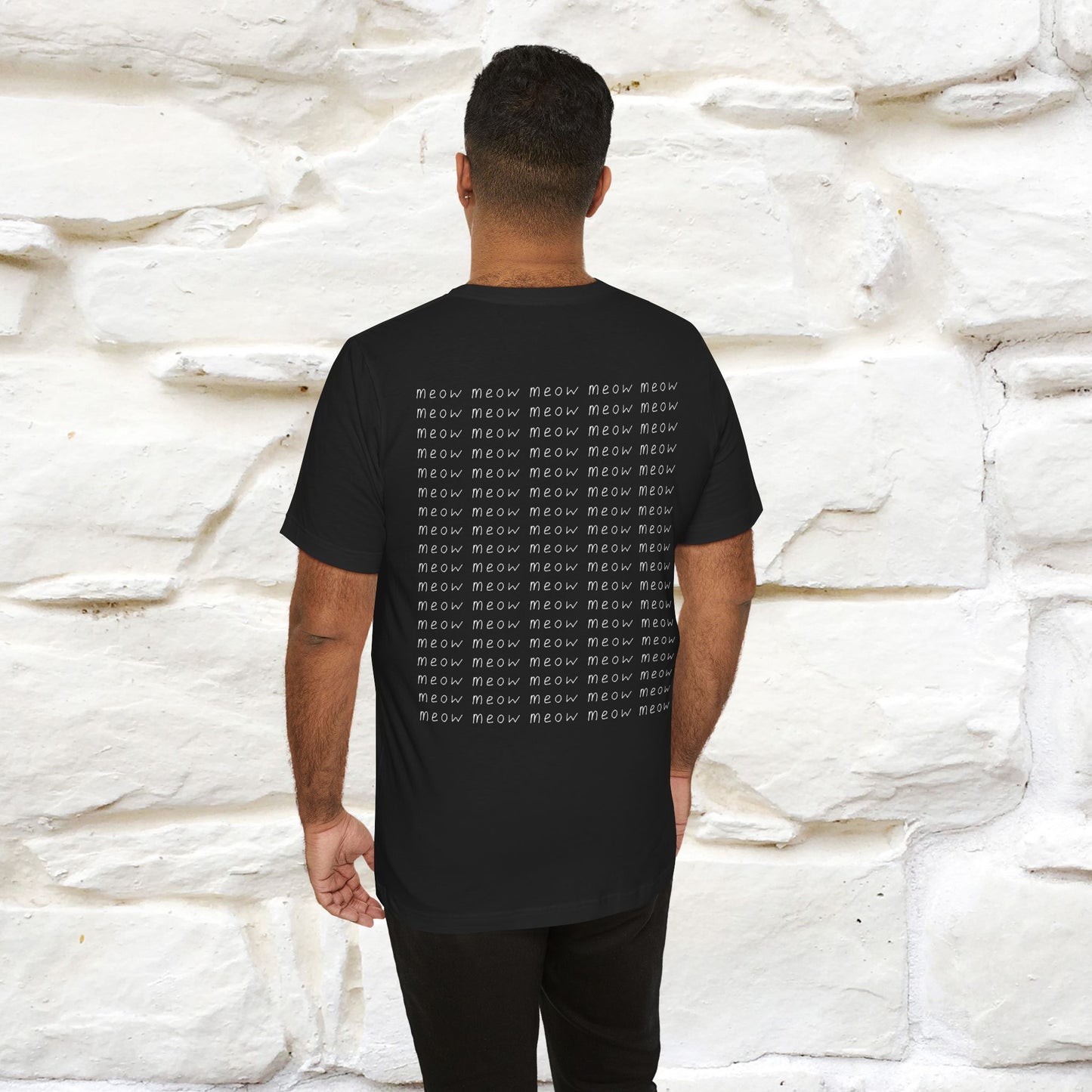 "Meow Meow Meow" Cat T-Shirt | Front & Back Design | Nunu&Miao Studio