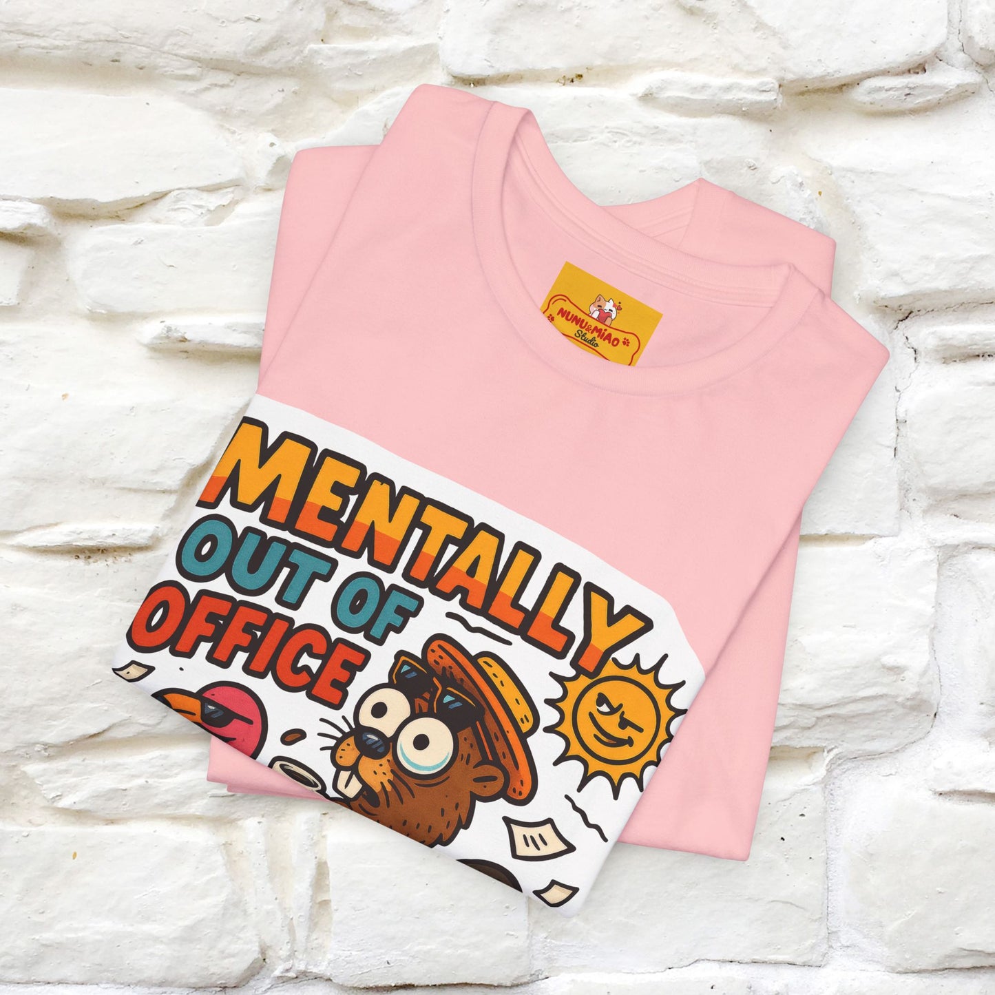 ''Mentally Out Of Office''| Sarcastic Cat T-Shirt | Nunu&Miao Studio