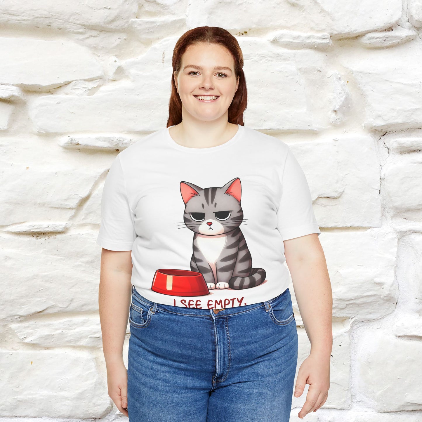 "I See Empty. What Do You See" | Cat T-Shirt | Nunu&Miao Studio
