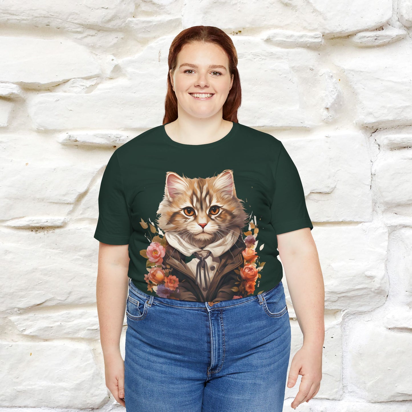 "Mr. Meow" Elegant Cat T-Shirt for Men & Women | 100% Cotton* - Nunu&Miao Studio