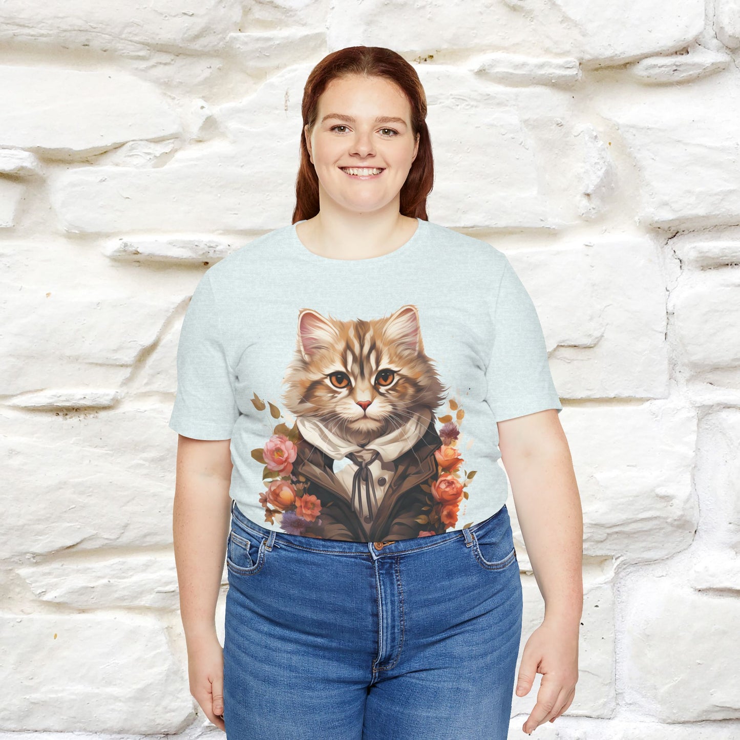 "Mr. Meow" Elegant Cat T-Shirt for Men & Women | 100% Cotton* - Nunu&Miao Studio