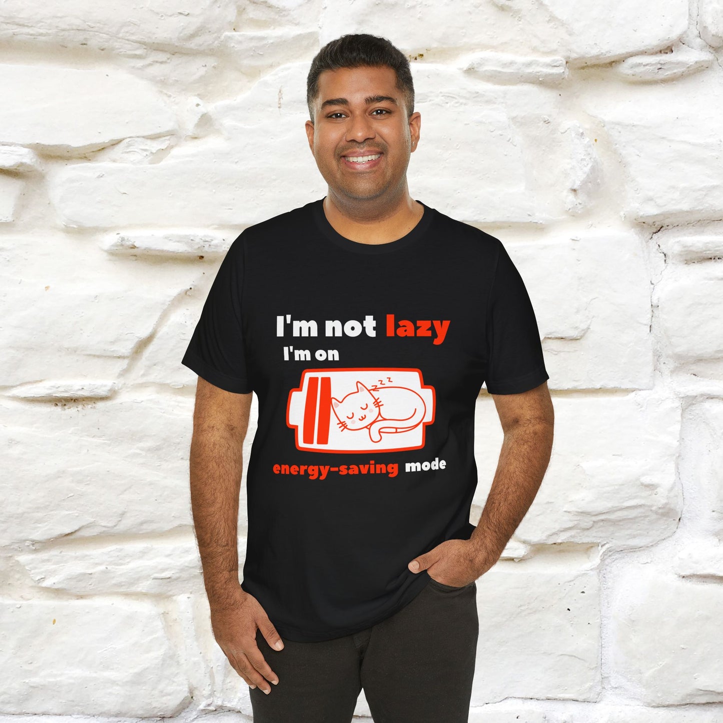 ''I am Not Lazy...'' Cat T-Shirt | Nunu&Miao Studio