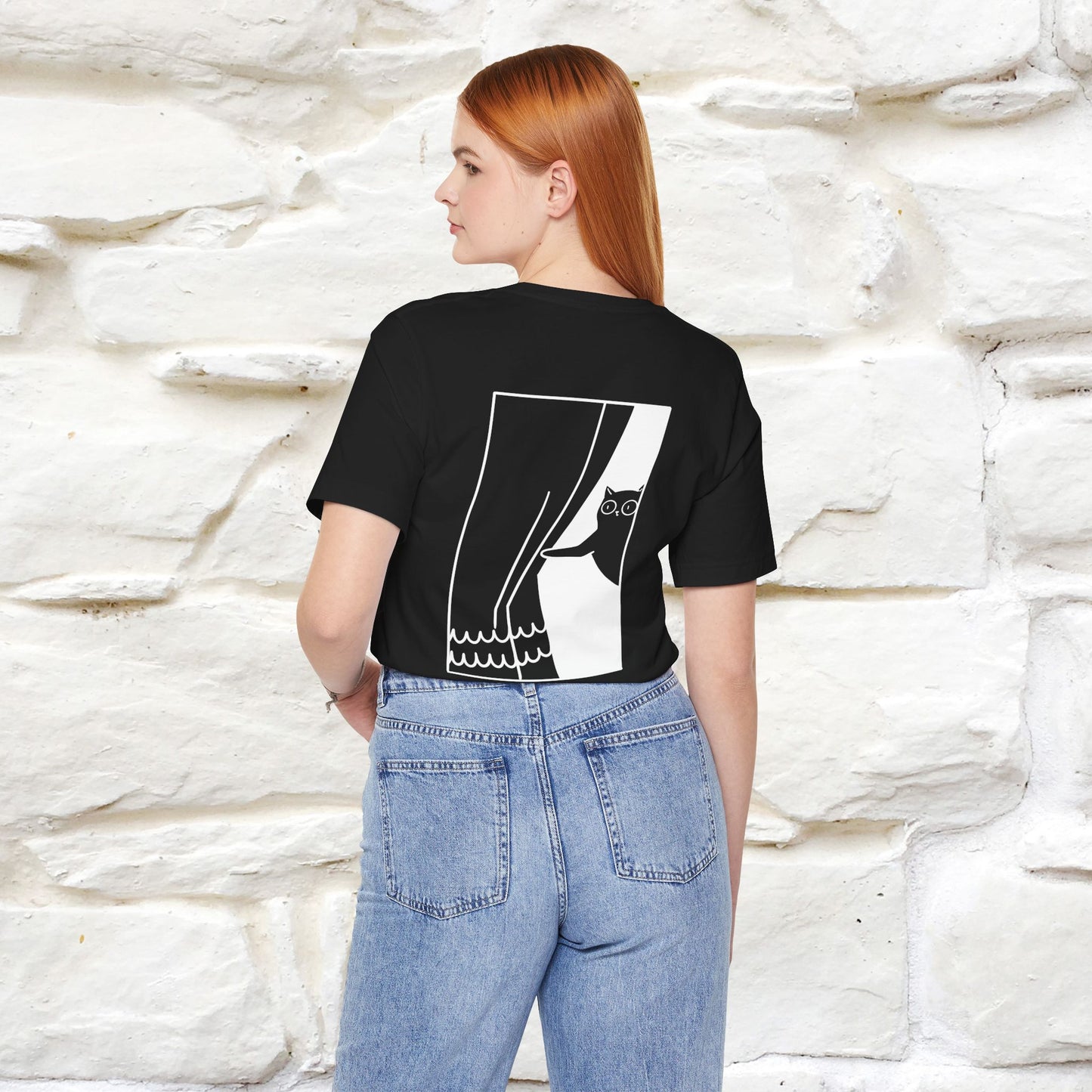 “Don’t trust atoms… they make up everything.” | Cat T-Shirt | Front & Back Design | Nunu&Miao Studio