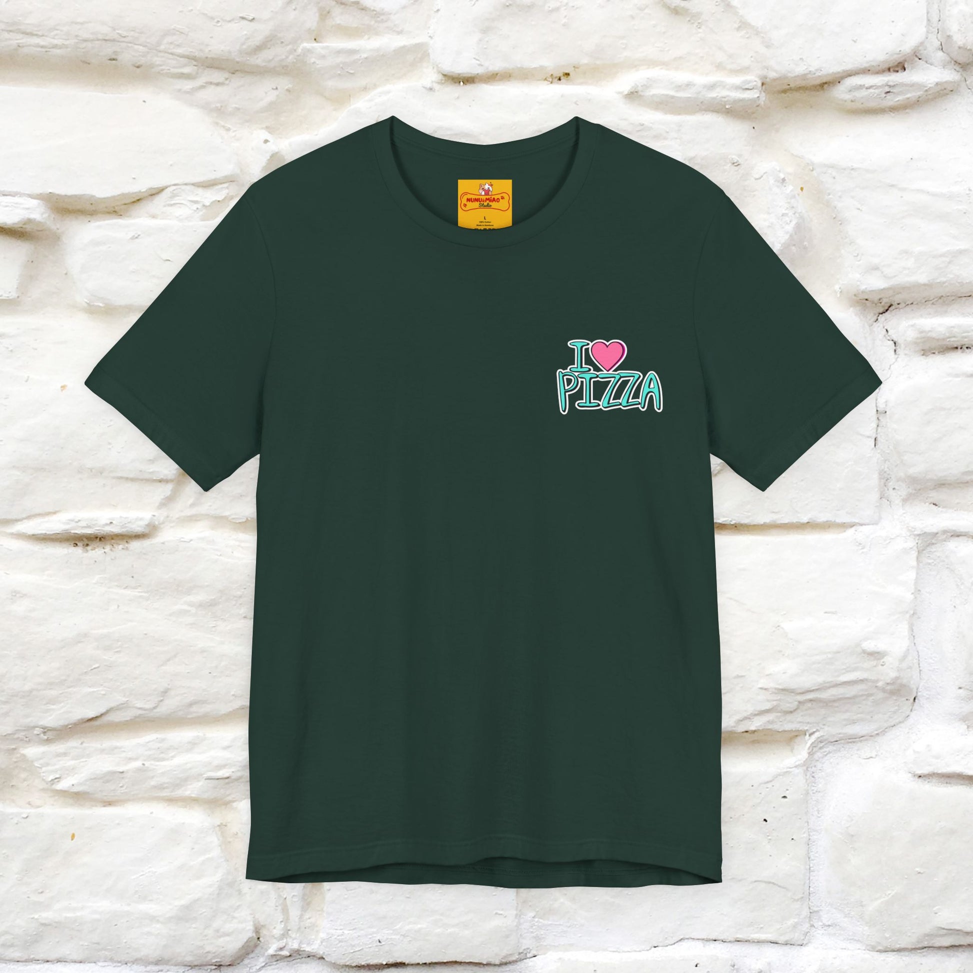 "I Love Pizza"| Cat T-shirt | Nunu&Miao Studio - Nunu&Miao Studio